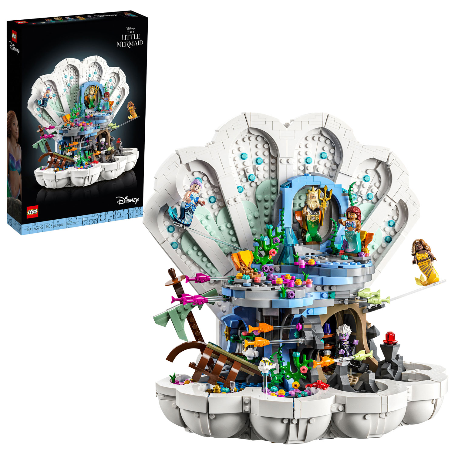 LEGO Disney: The Little Mermaid Royal Clamshell - 1808 Pieces (43225)
