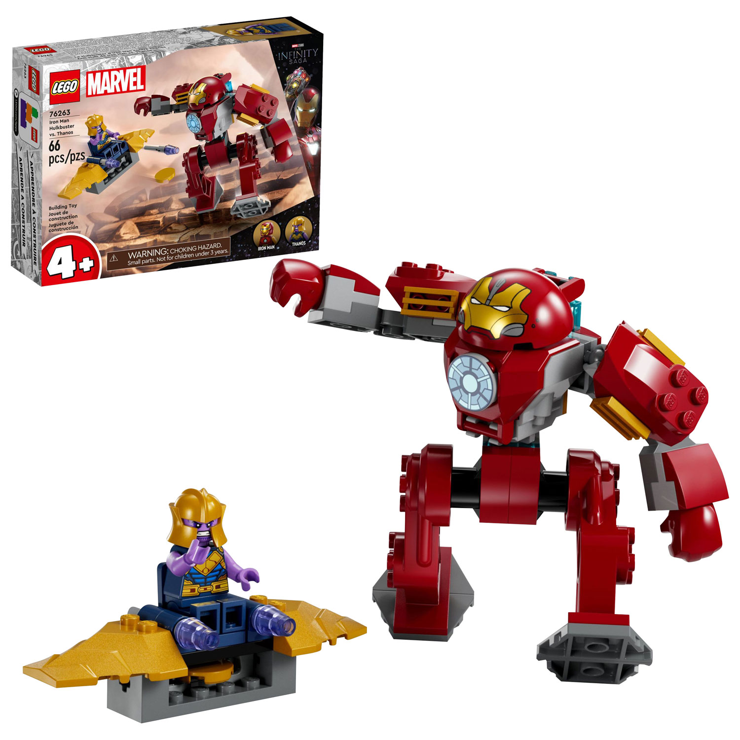 LEGO Super Heroes Marvel: Iron Man Hulkbuster vs. Thanos - 66 Pieces (76263)