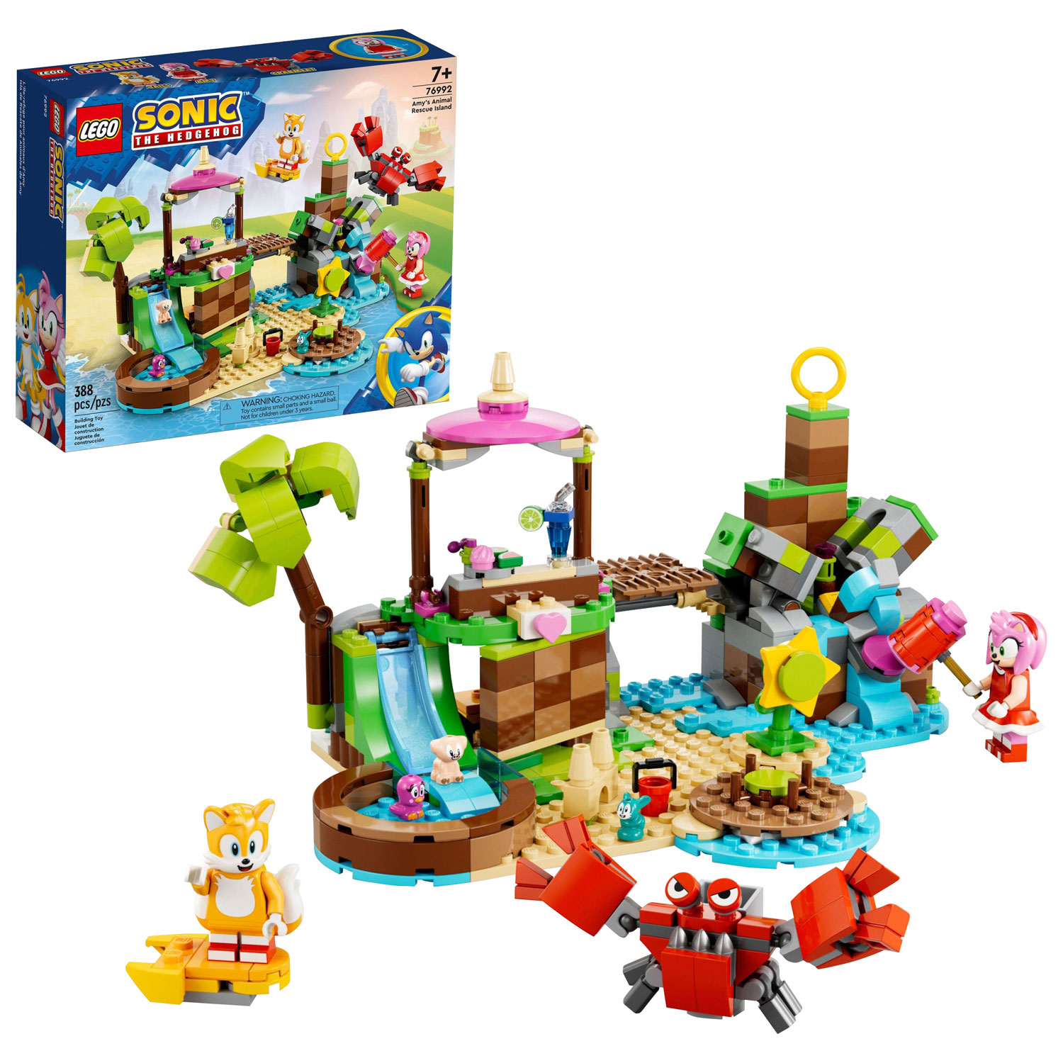 LEGO Sonic the Hedgehog: Amy’s Animal Rescue Island - 388 Pieces (76992)