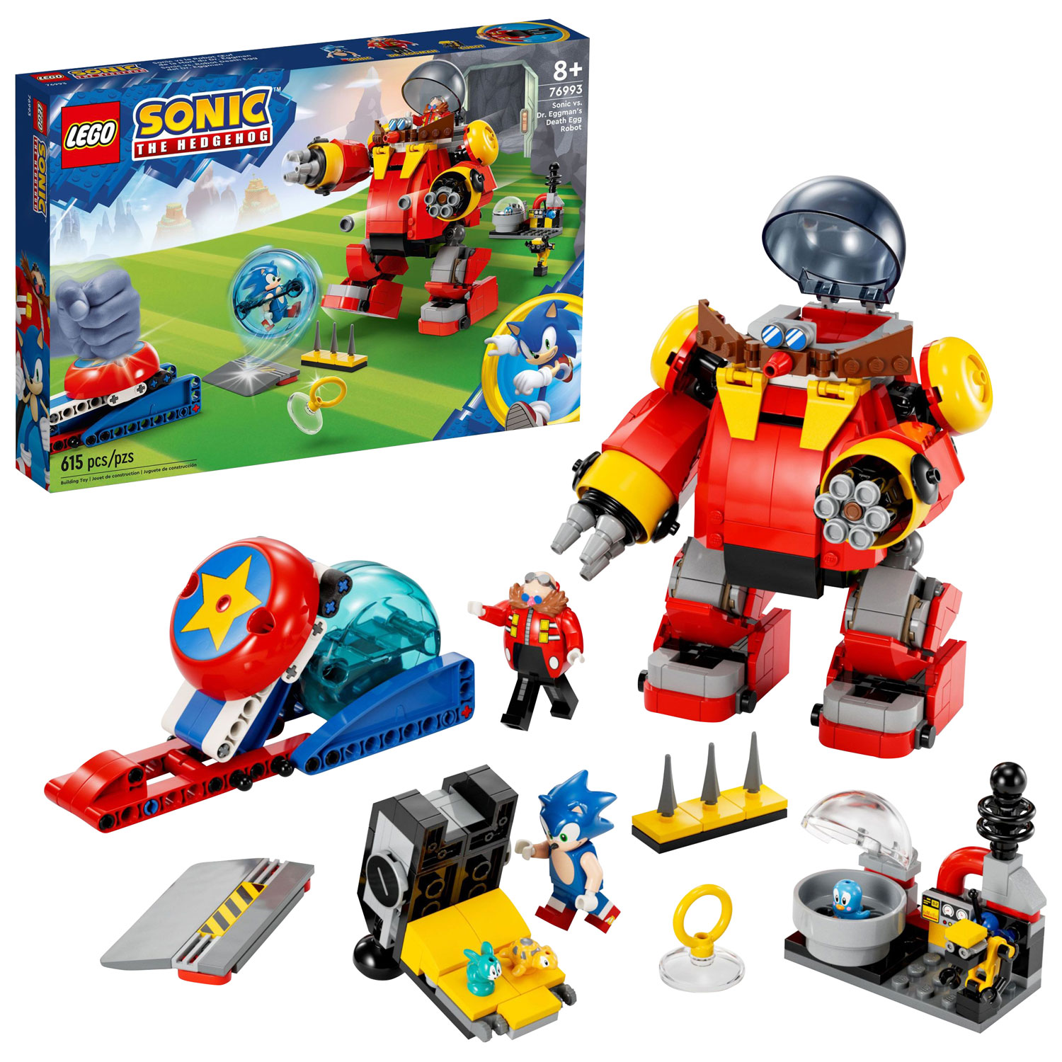 LEGO Sonic the Hedgehog: Sonic vs. Dr. Eggman’s Death Egg Robot - 615 Pieces (76993)