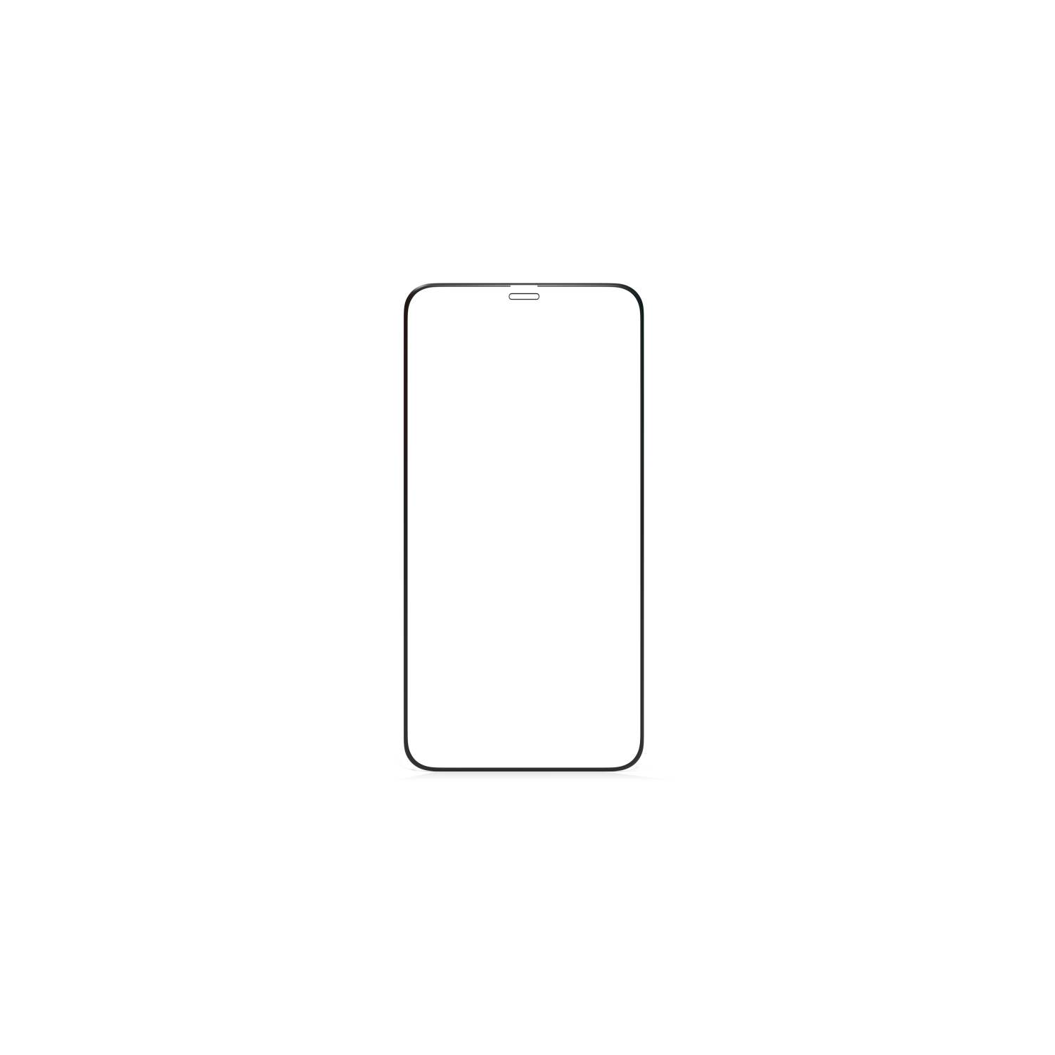 Verre trempé en silicone Casper compatible avec iPhone 12 Pro Max (transparent)