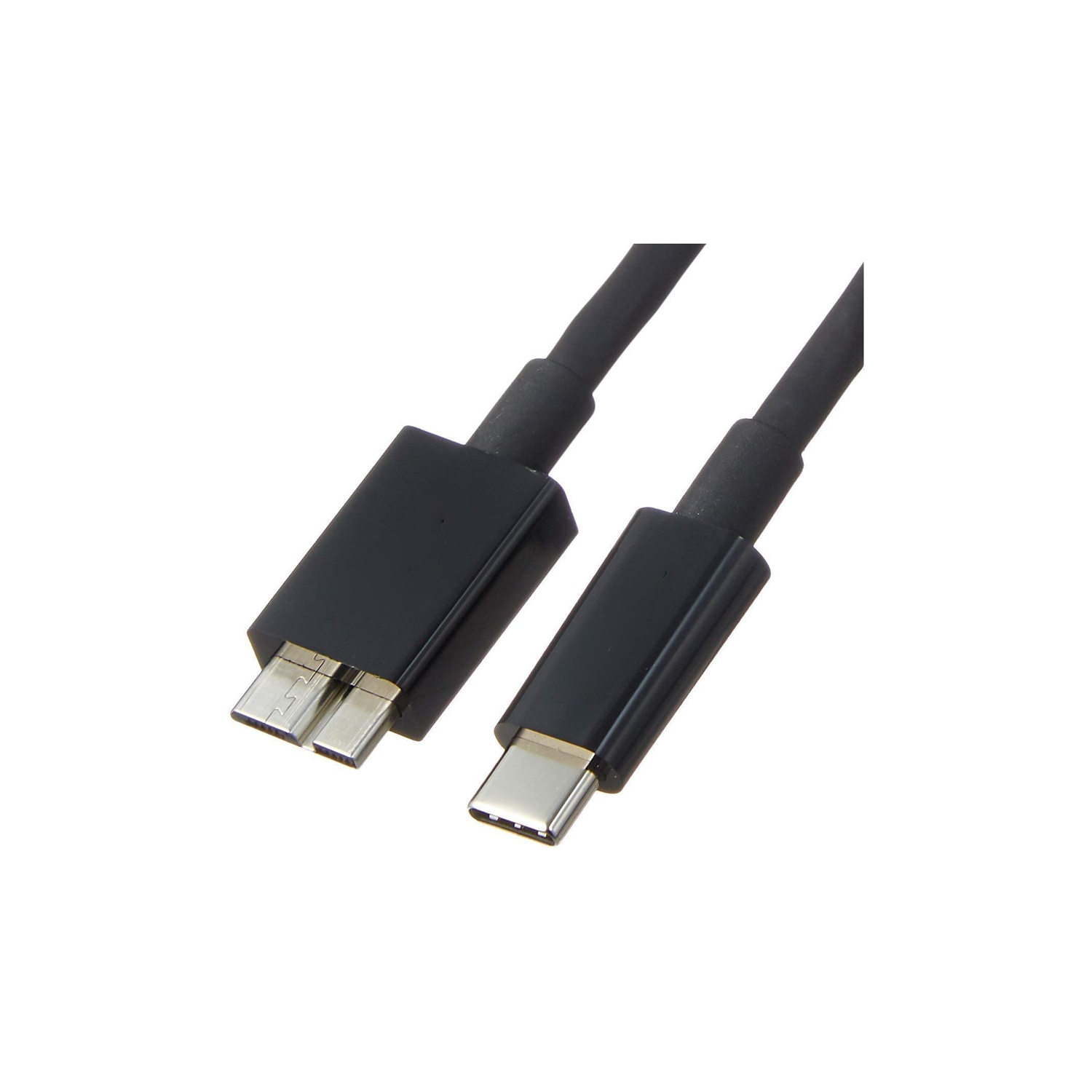 axGear USB C External Hard Drive Cable 3FT USB 3.1 C to Micro B Cord 10Gbps 0.3M Black
