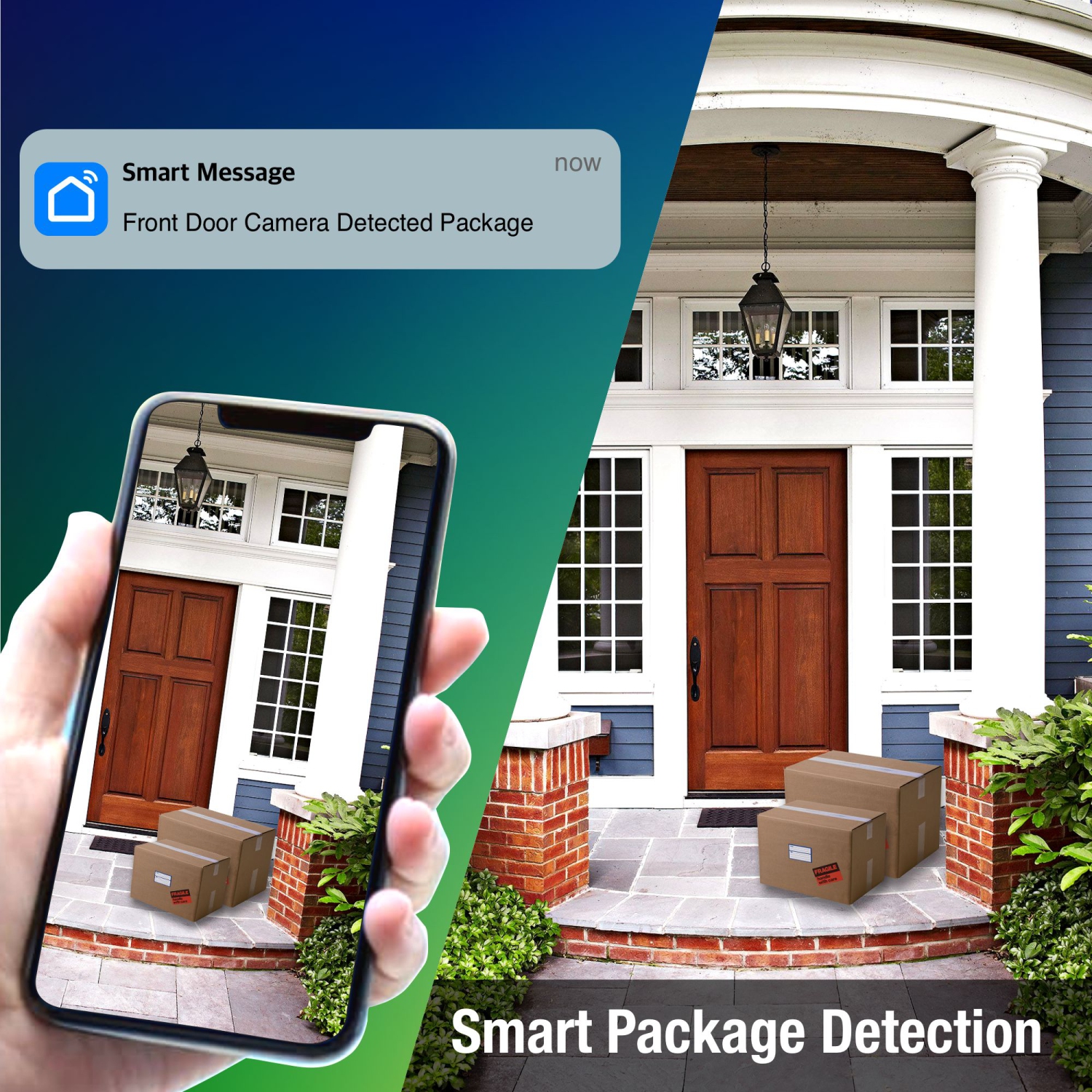 Sonnette caméra 2K Wi-Fi 64&nbsp;Go sans fil à piles et carillon, détection personne à IA maison intelligente, ensemble, sonnette vidéo à installer