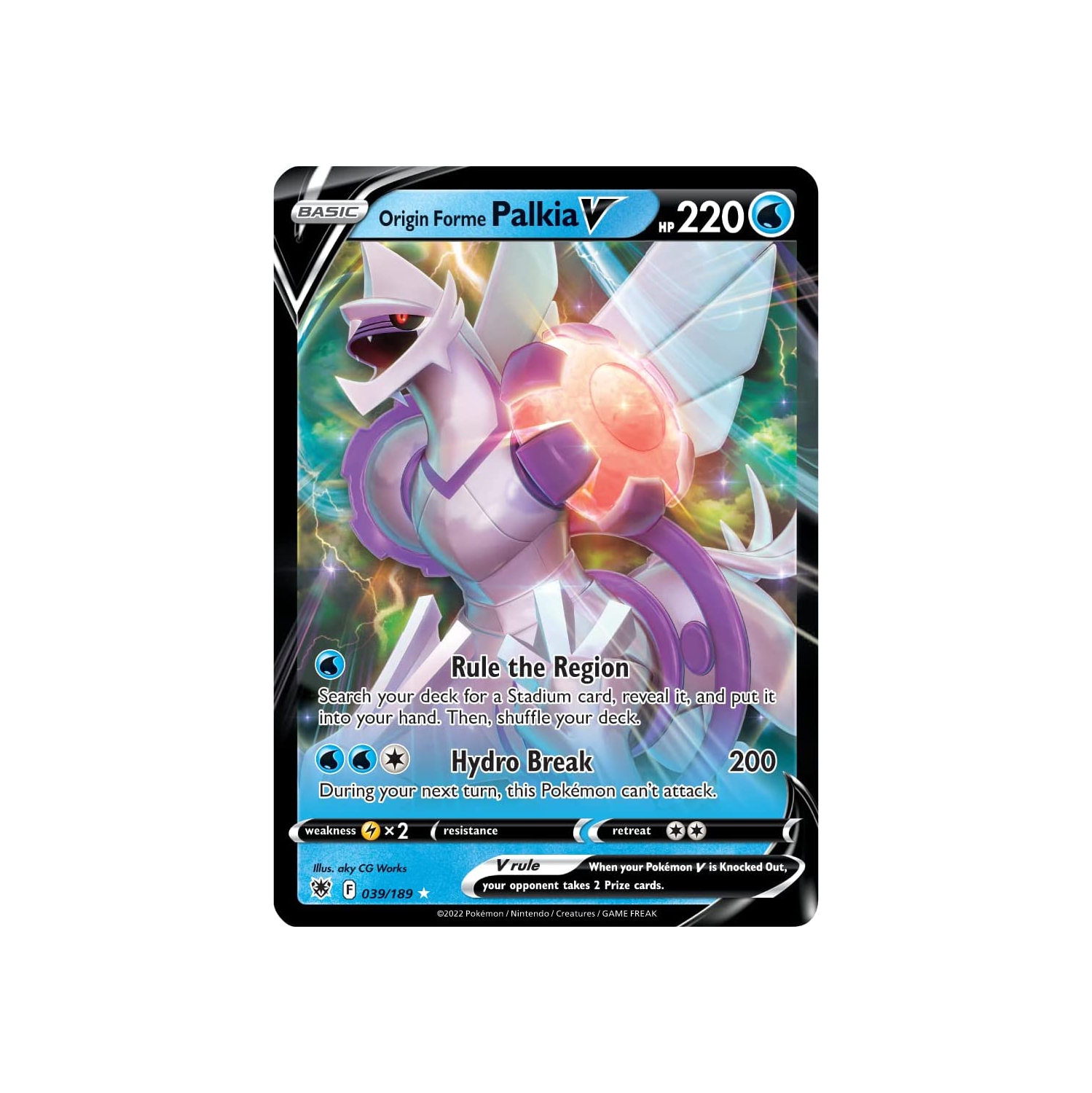 POKEMON LEAGUE BATTLE DECK ORIGIN FORME PALKIA New
