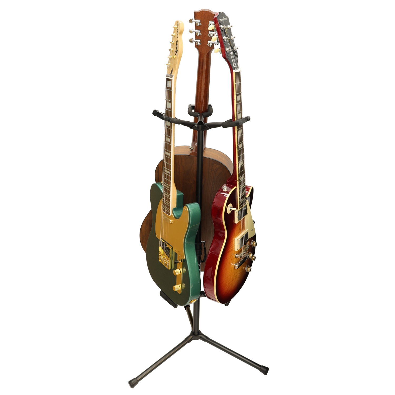 Support pour trois guitares avec protecteurs Sound de Yorkville - Noir