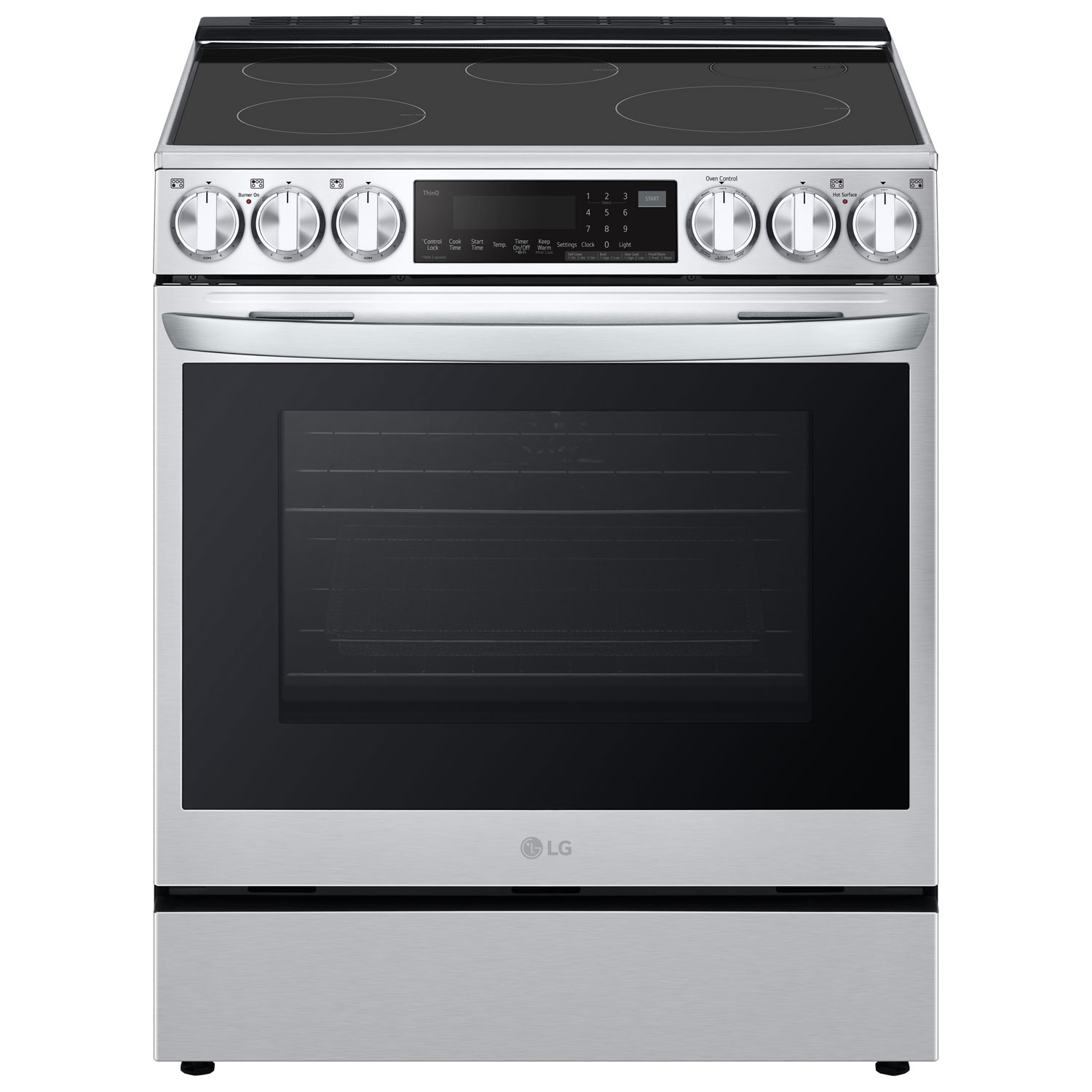 LG 30" 6.3 Cu. Ft. True Convection 5-Element Slide-In Induction Air Fry Range (LSIL6336F) - Stainless Steel