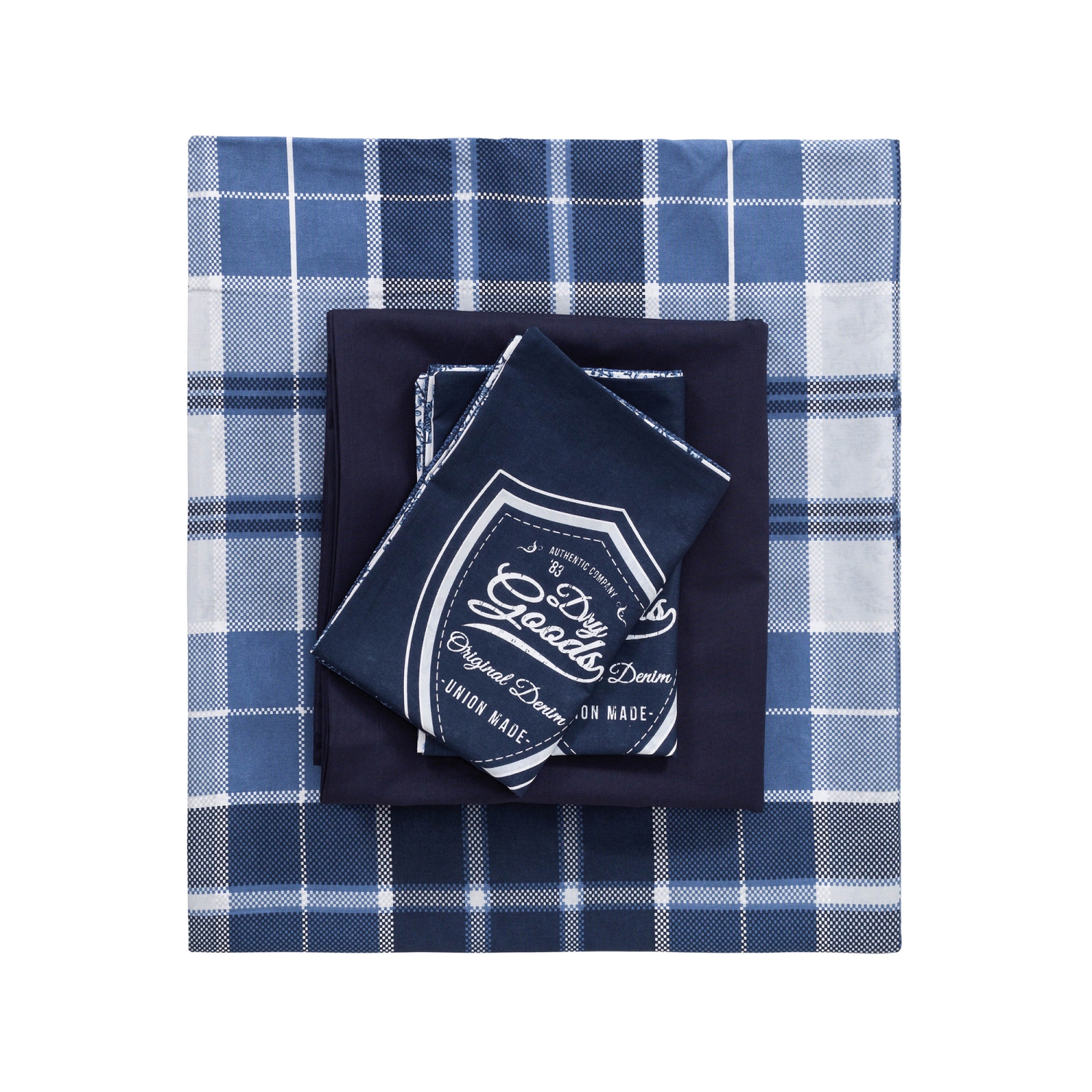 SUSSEXHOME Navy Ships Duvet Cover Set Dark Blue, Full Size Duvet Cover, 1 Duvet Cover, 1 Fitted Sheet and 2 Pillowcases, Iron Safe, Hypoallergenic,