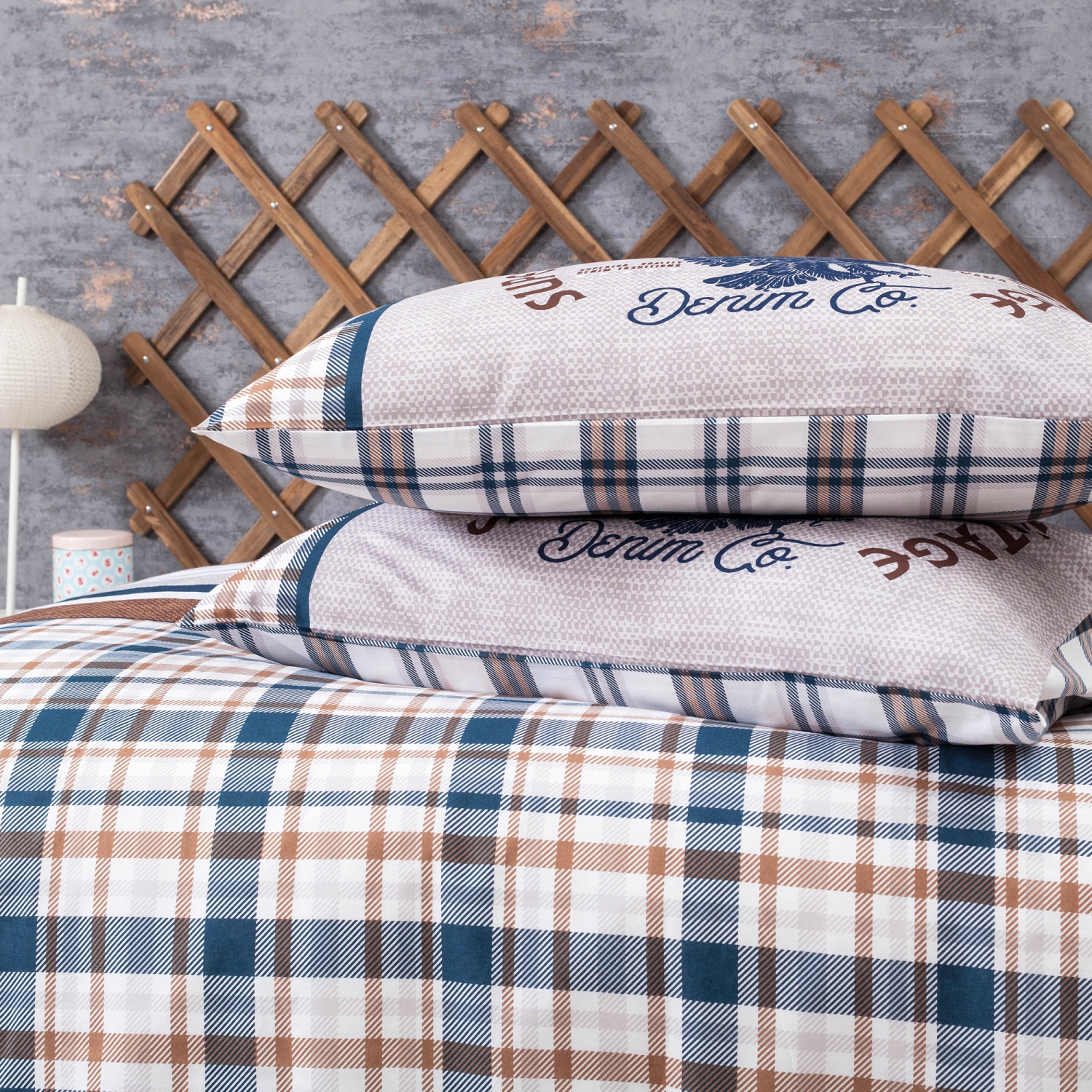 SUSSEXHOME Midnight Eagle Duvet Cover Set Brown, Full Size Duvet Cover, 1 Duvet Cover, 1 Fitted Sheet and 2 Pillowcases, Iron Safe, Hypoallergenic,