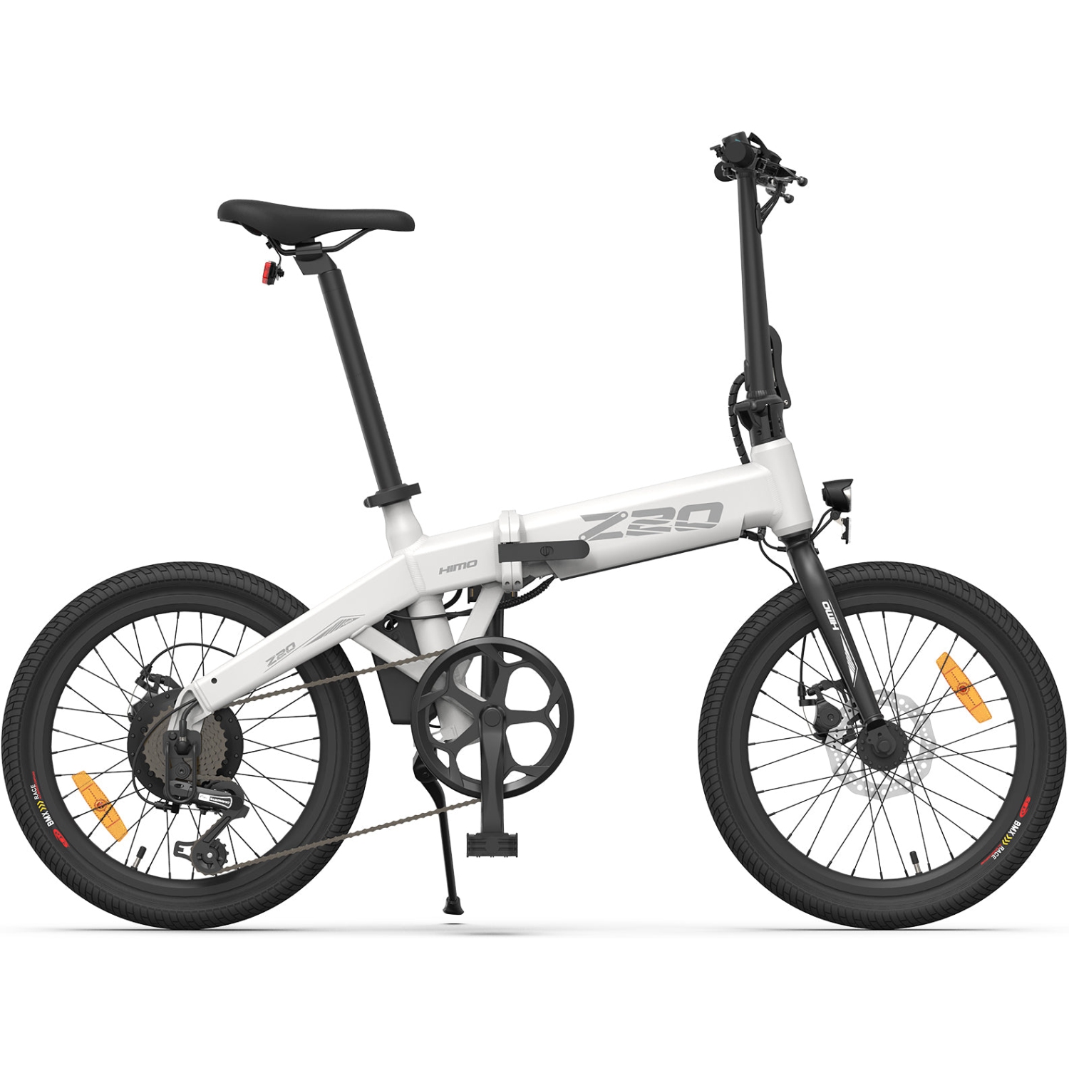HIMO Z20 Folding E-bike - White, Range up to 80 KM, 6-Speed Shimano  Transmission System, Removable 36V/10.5Ah Battery, 3 level pedal assist HD  LCD 
