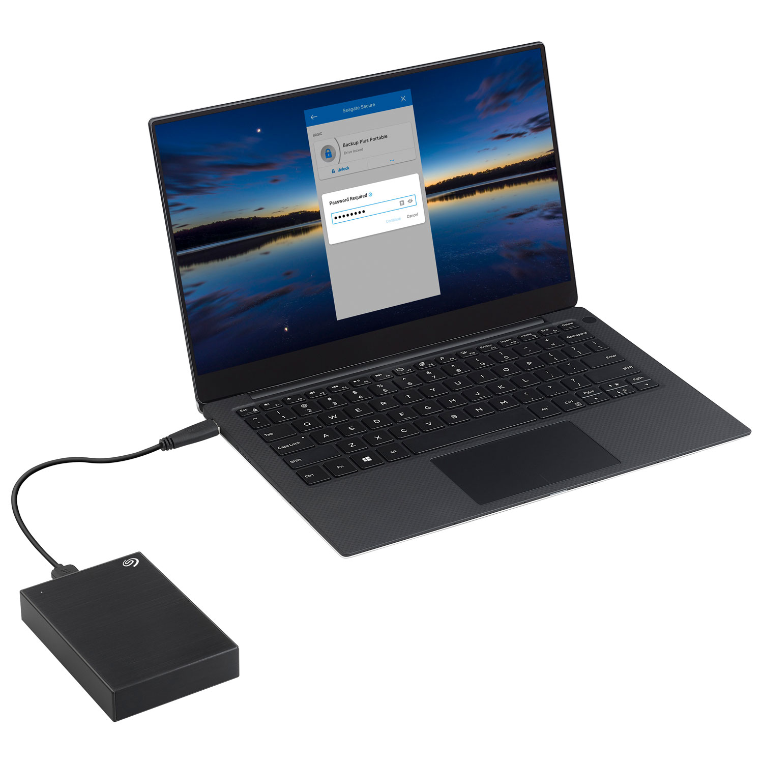 Disque dur externe portatif USB 3.0 One Touch de 5 To de Seagate - Noir