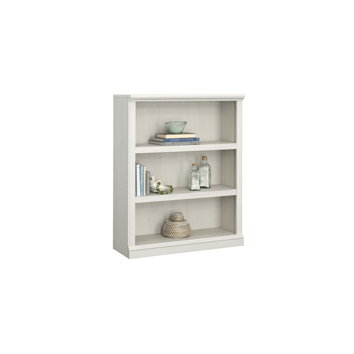 Sauder Select Engineered Wood 3-Shelf Bookcase in Glacier Oak Finish