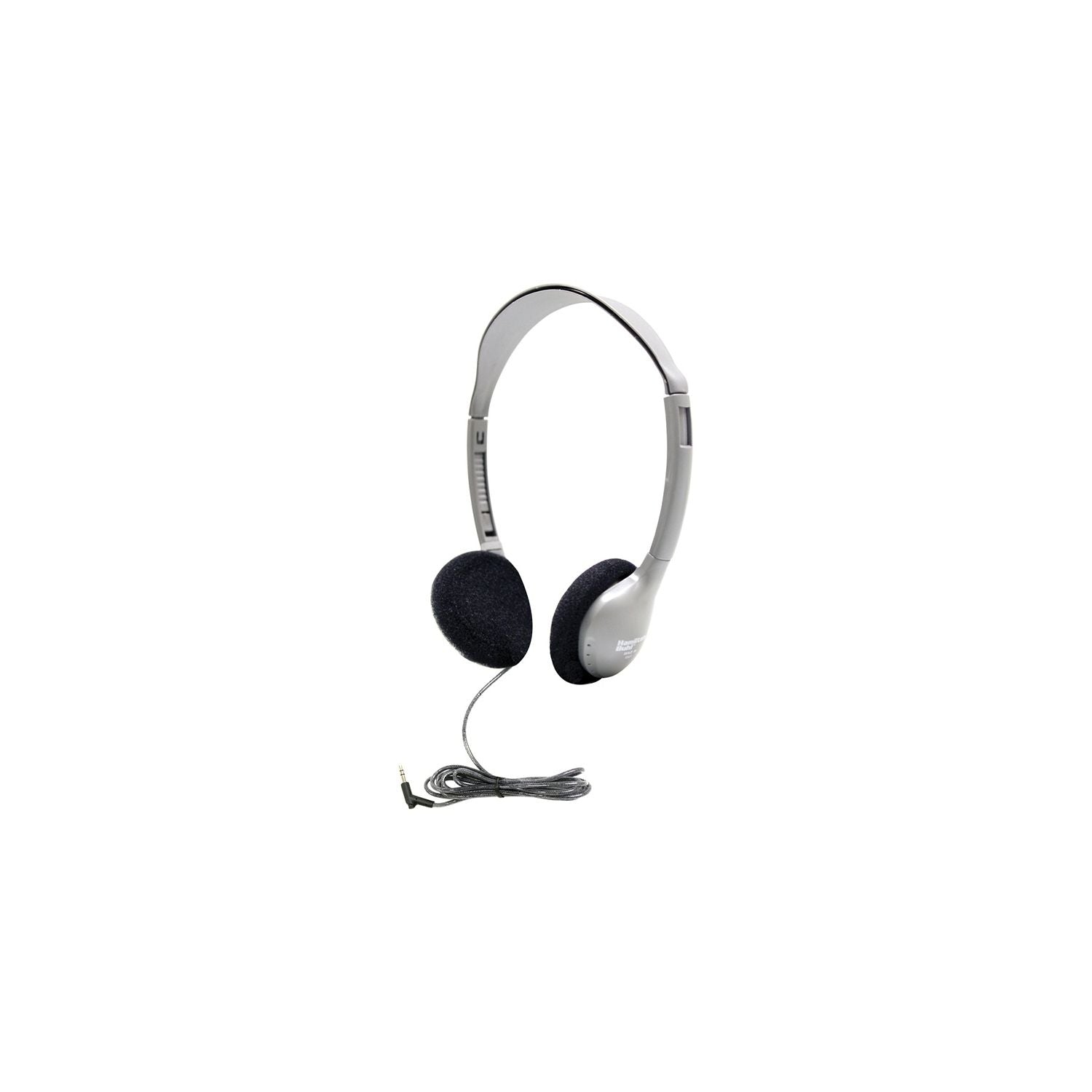 HamiltonBuhl - Headphones On-Ear with vol Control Dura-Cord Silver 3.5mm