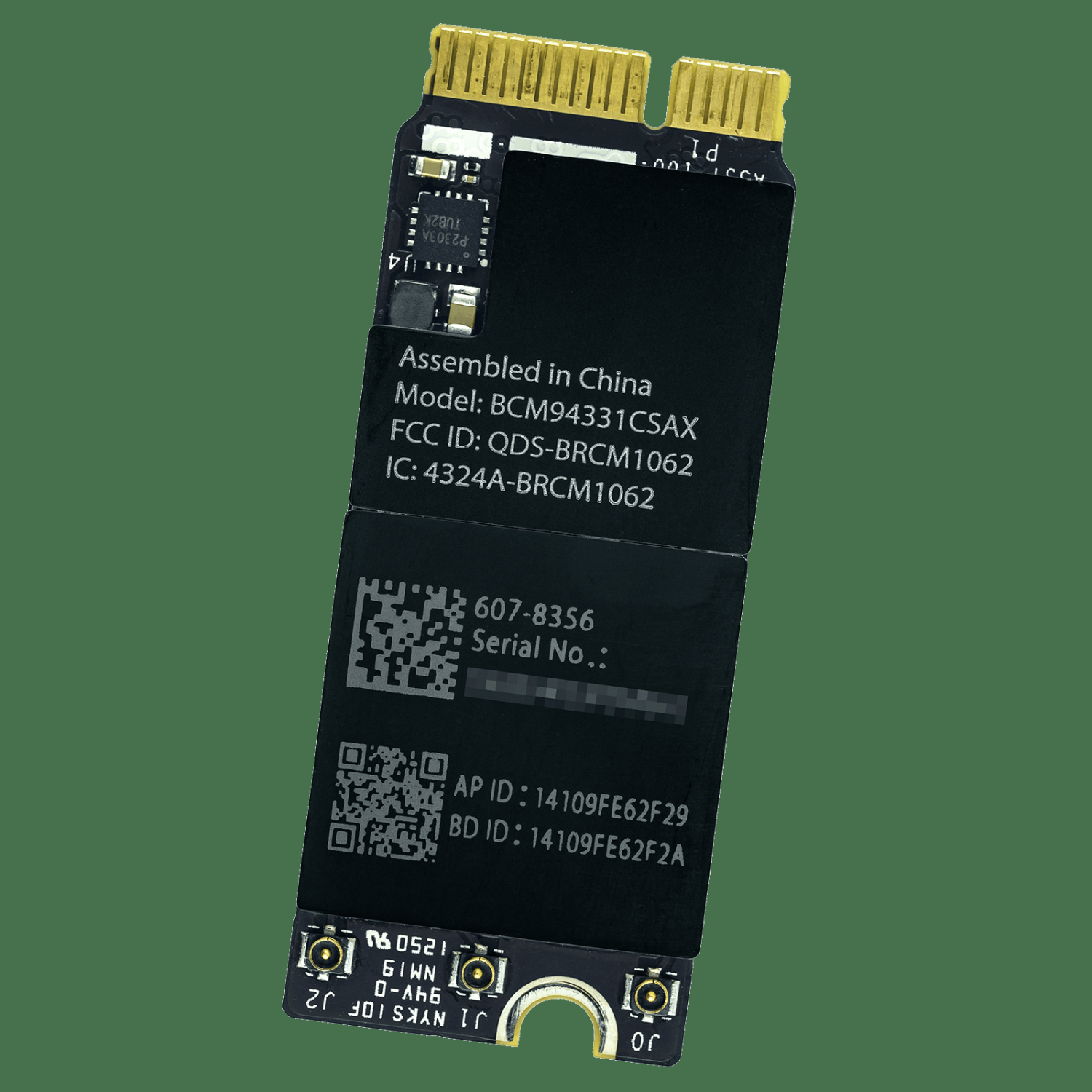 New Apple MacBook Pro 13 A1425 A1398 AirPort Wireless Network Card 607-8356 607-8360 607-9358 BCM94331CSAX