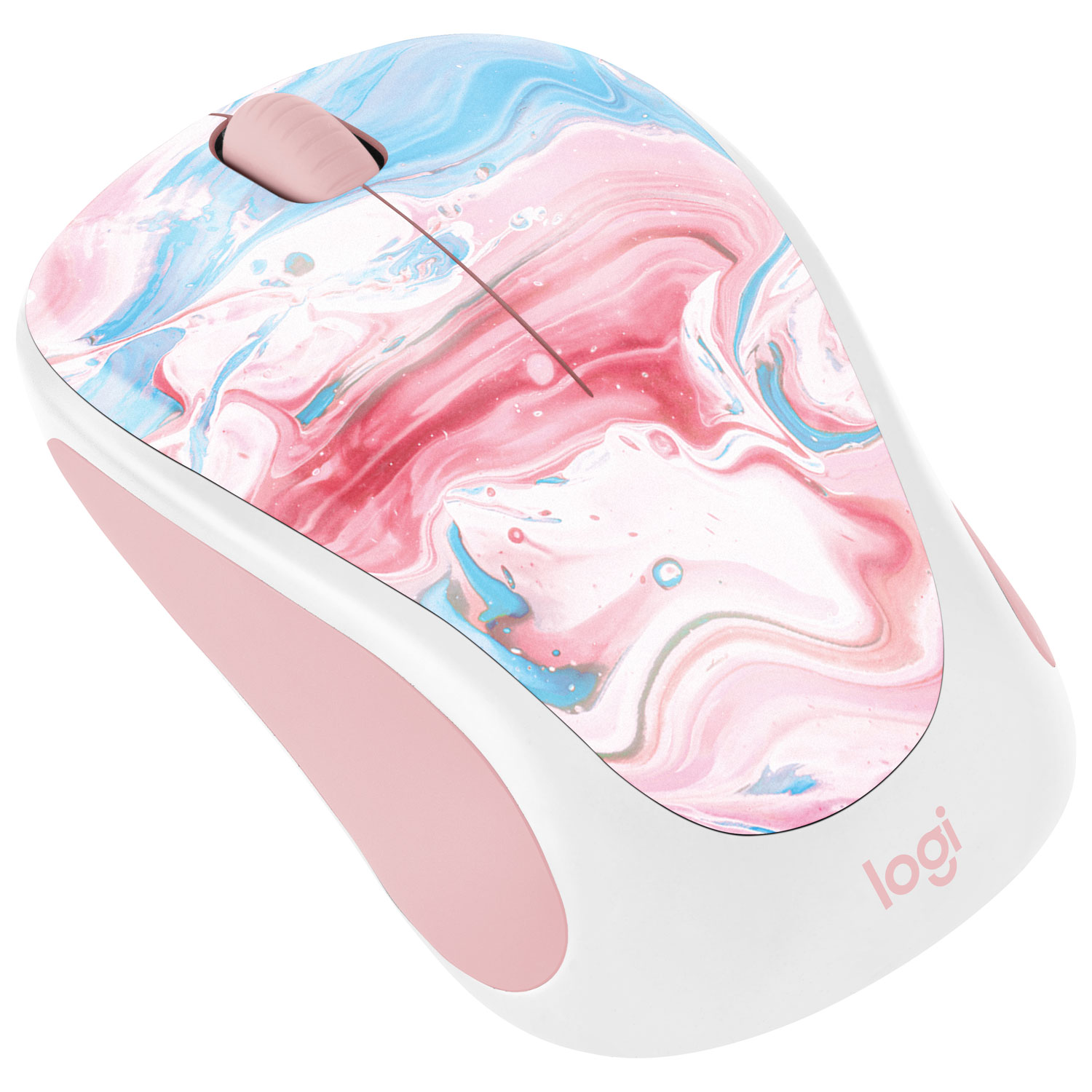 Souris optique sans fil édition limitée Design Collection de Logitech - Cotton Candy