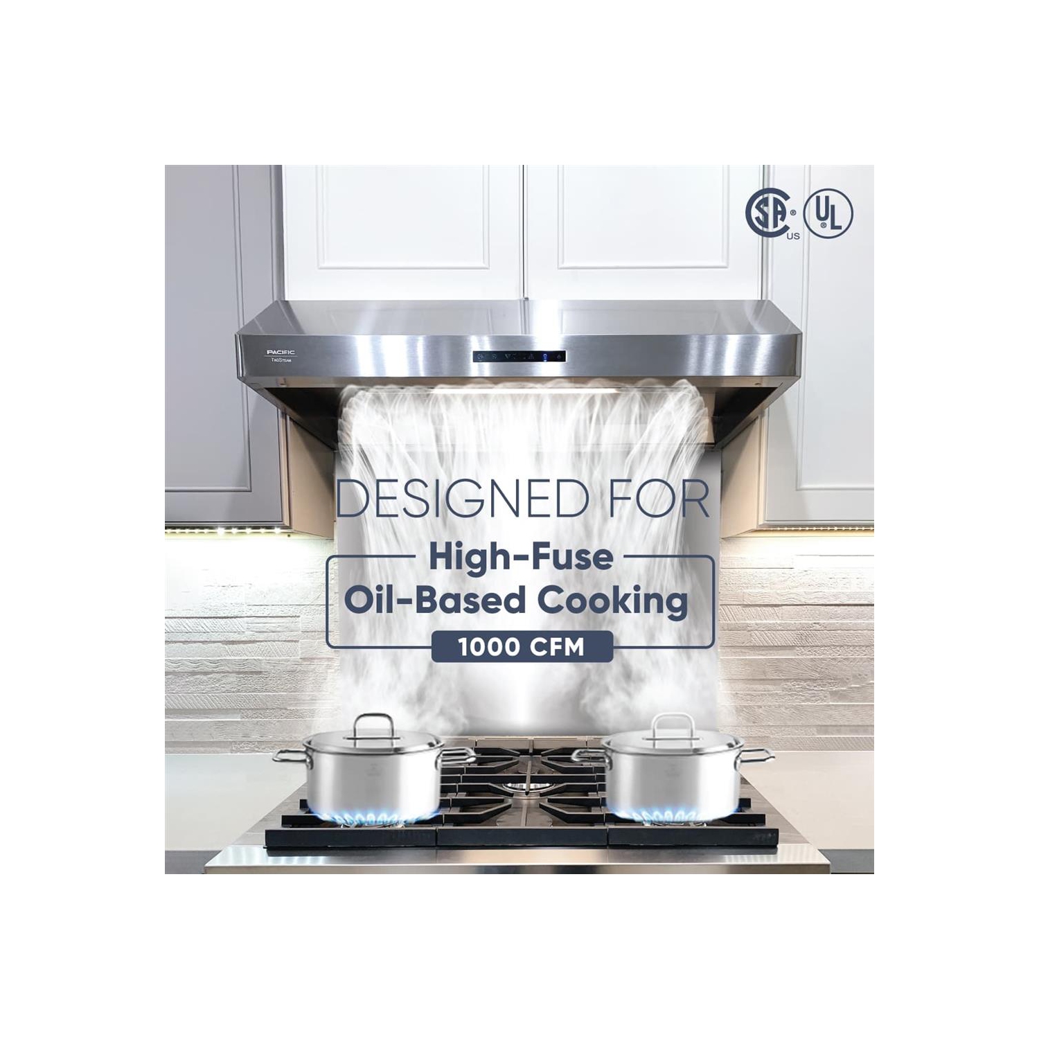 Pacific SC8830BS Trusteam Under Cabinet Hood