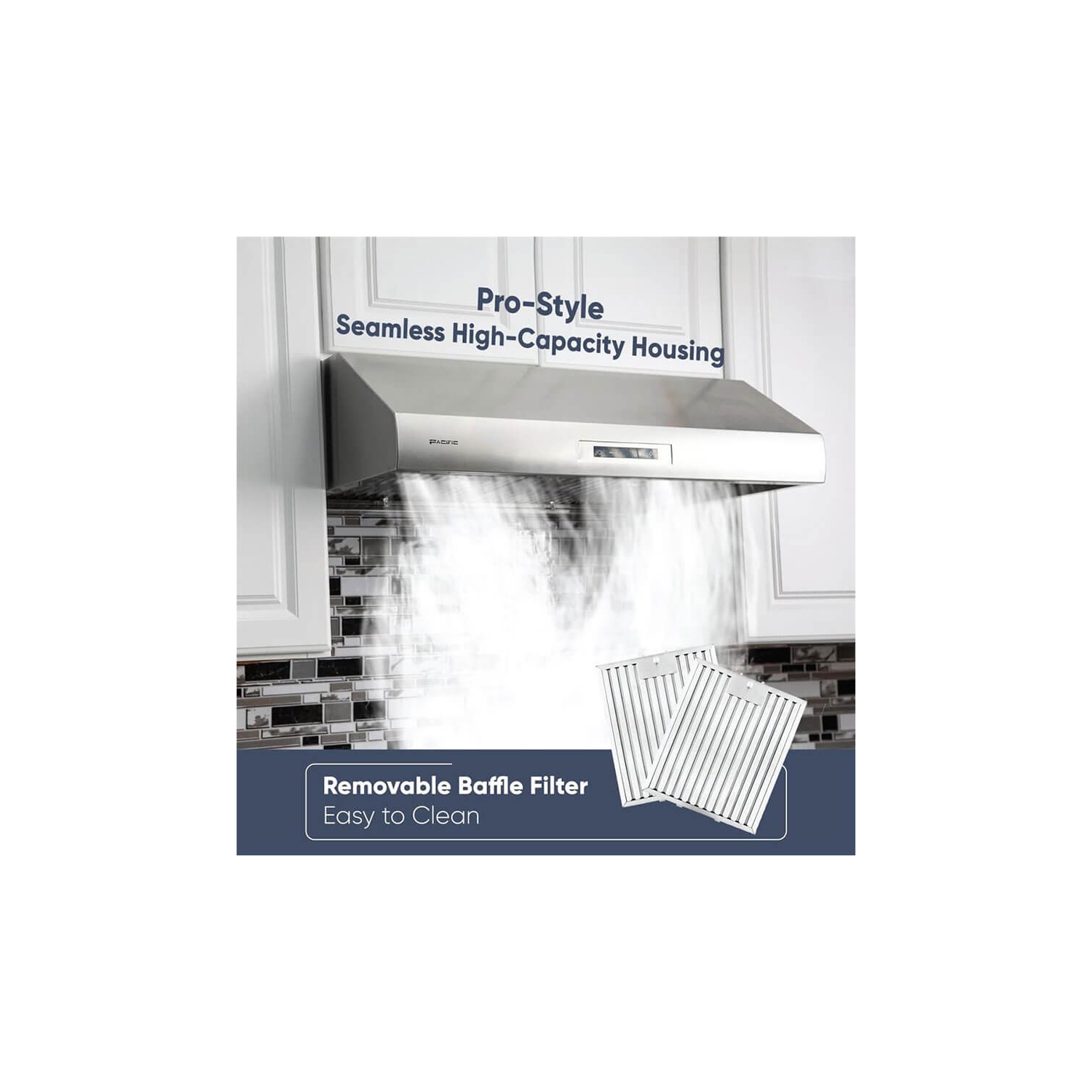 Hotte de dessous d'armoire Eco Pro de Pacific PR830BS