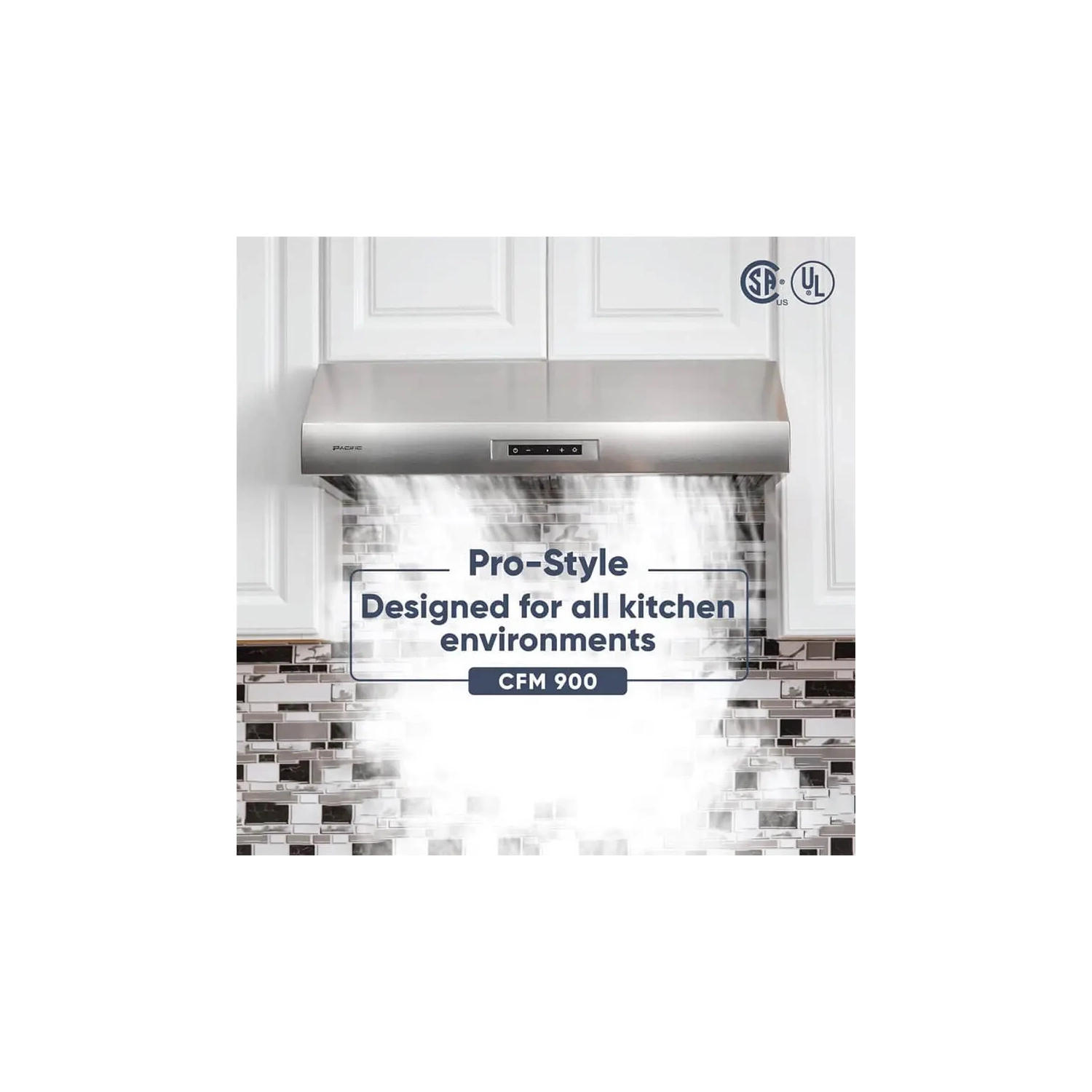 Hotte de dessous d'armoire Eco Pro de Pacific PR830BS