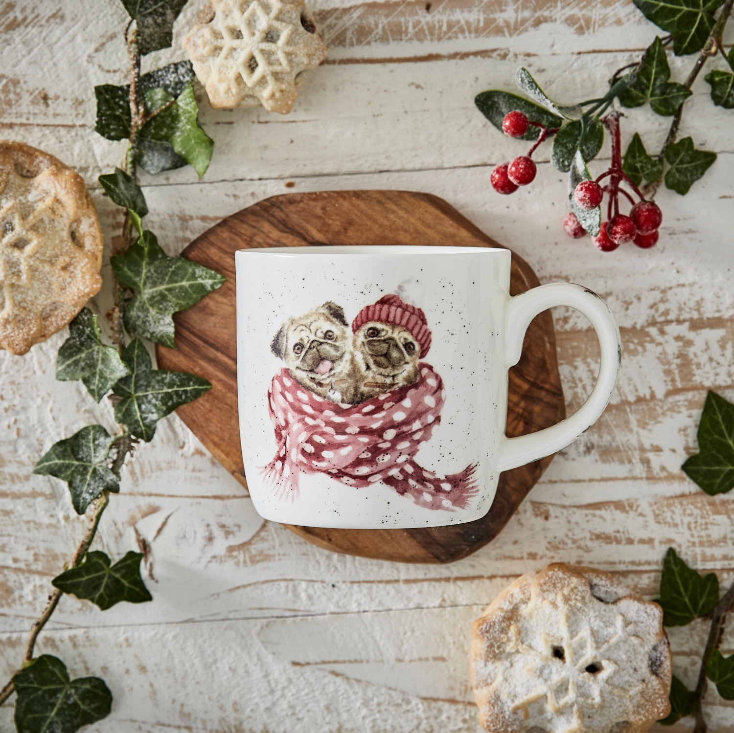 ROYAL WORCESTER - MUG 11OZ, SNUG AS A PUG