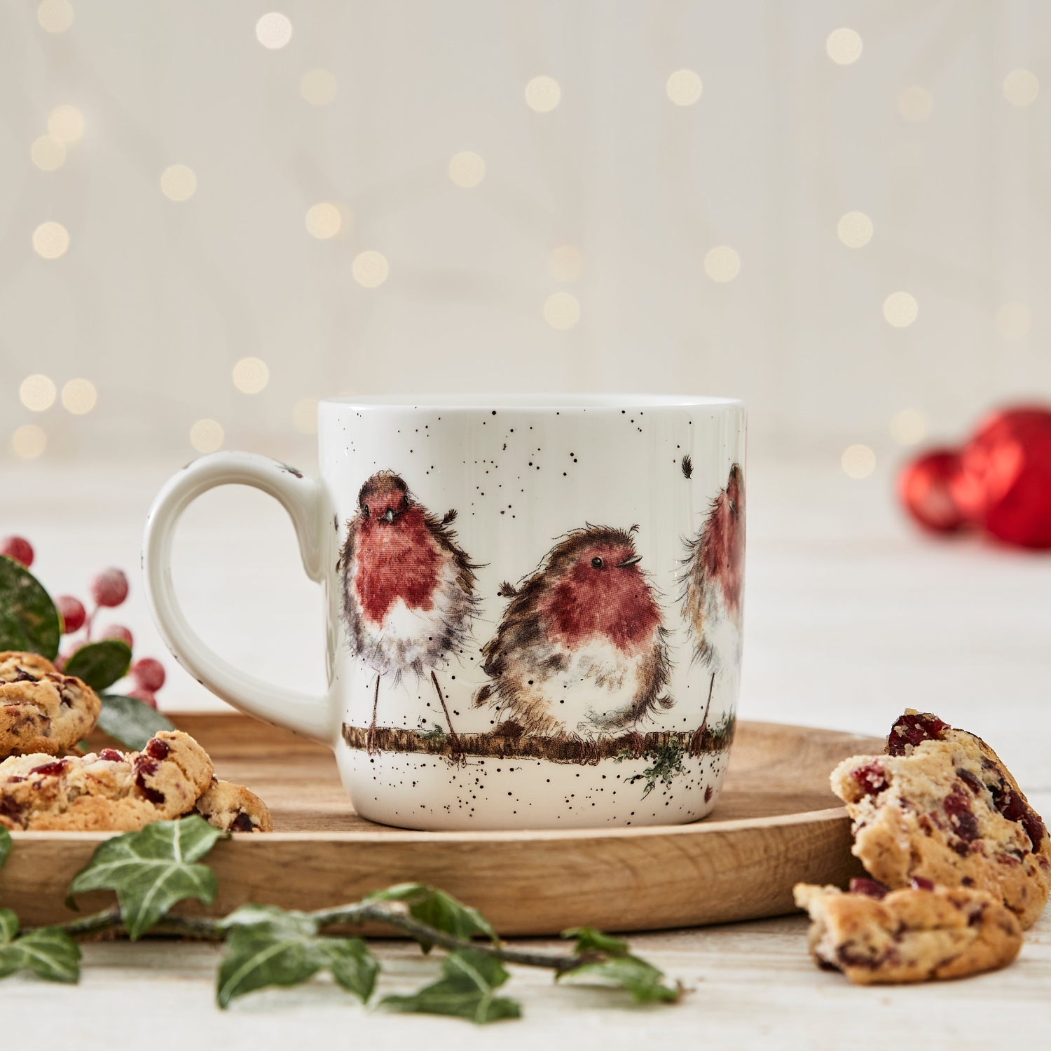 ROYAL WORCESTER - MUG 11OZ, ROCKING ROBINS