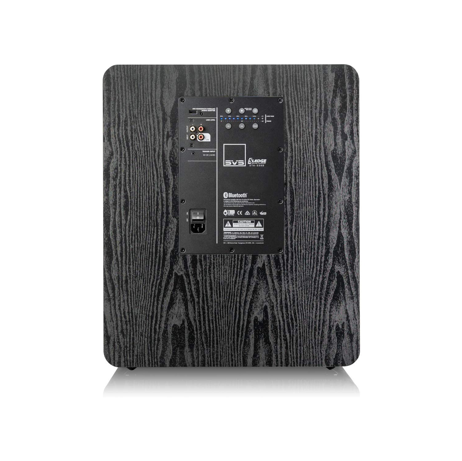 SVS PB-2000 PRO 12-Inch Ported Box Subwoofer with Sledge STA-550D Amp BLACK ASH