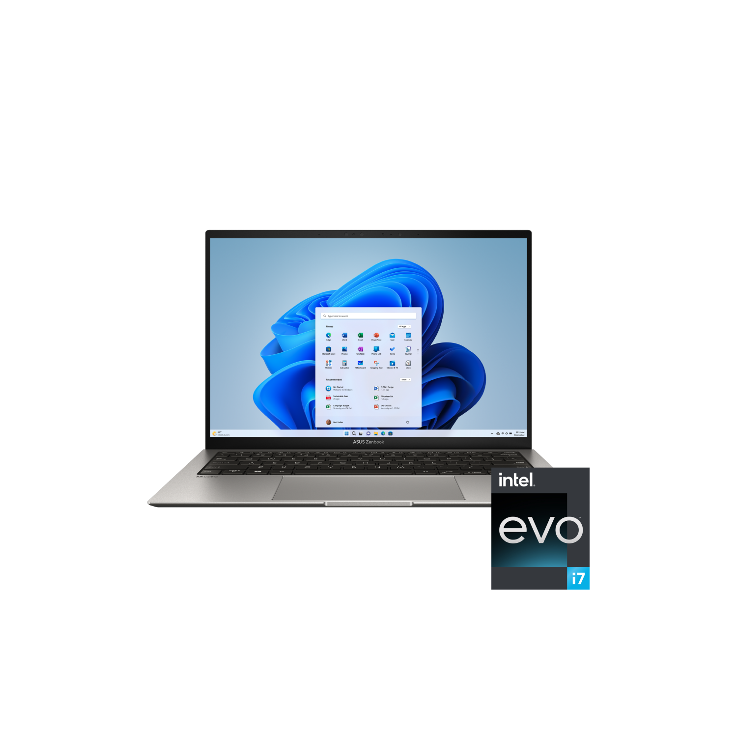 ASUS Zenbook S13 OLED ultra laptop, 13.3” OLED 2.8K Display, Intel Evo, i7-1355U CPU, Intel® Iris Xe Graphics, 16GB RAM, 1TB SSD, Windows 11 Home, Basalt Grey, UX5304VA-DS71-CA