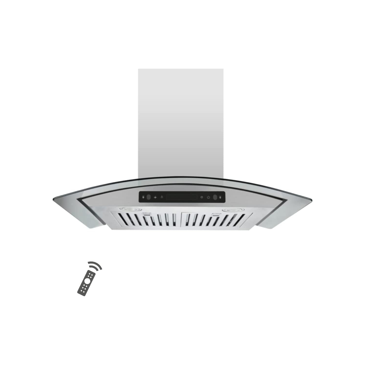 VESTA Amsterdam 800CFM 30'' Stainless Steel Wall Mounted Range Hood With 6 Speeds Touch/Gesture Control, 6'' Round Vent, Baffle Filters, LED Lights,