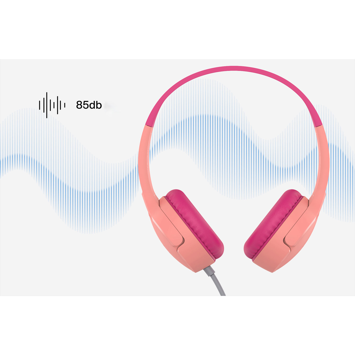 Casque d'écoute avec fil pour enfants SoundForm Mini de Belkin - Rose
