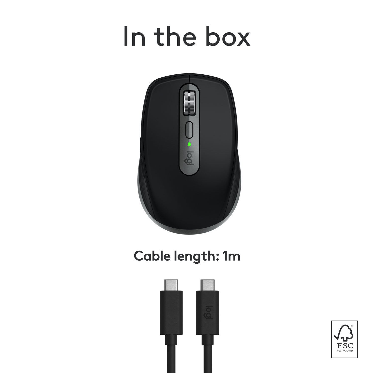 Logitech MX Anywhere 3S Wireless Compact Darkfield Mouse with Programmable Buttons