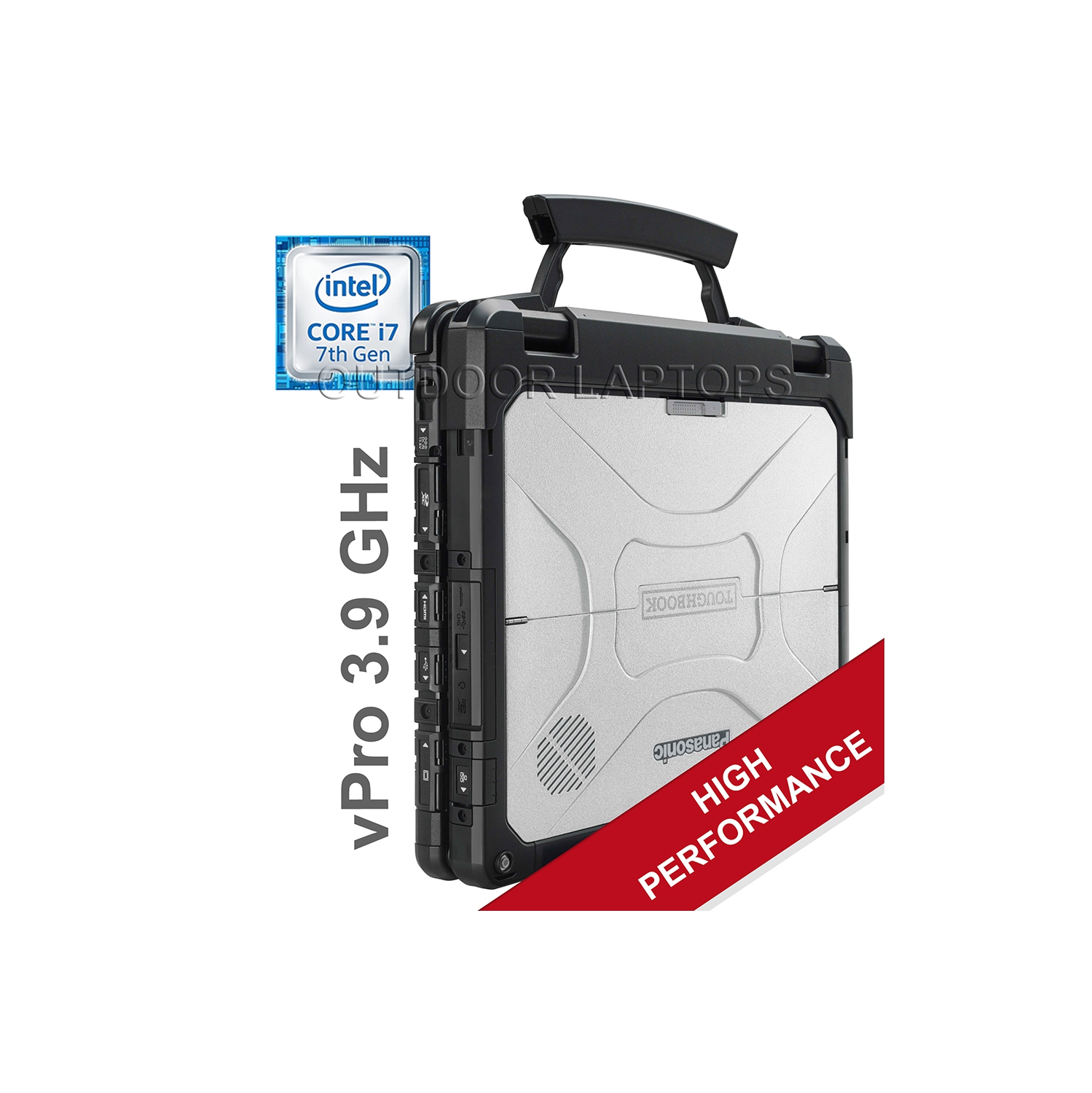 Remis à neuf – Tablette PC Panasonic Toughbook CF-33 entièrement robuste / Intel® Core™ i7-6600U @ 2,6 GHz / 16 Go / 512GB SSD / 4G LTE / 12" QHD /