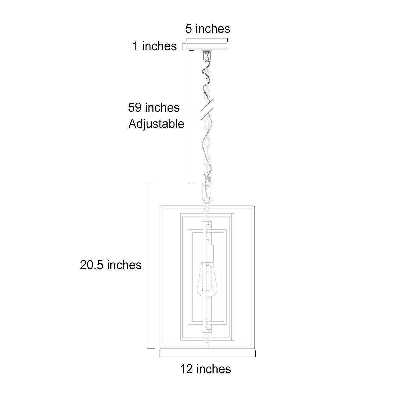 Lampe suspendue moderne de cuisine dorée, 1 lampes géométriques, lustre industriel de salle à manger