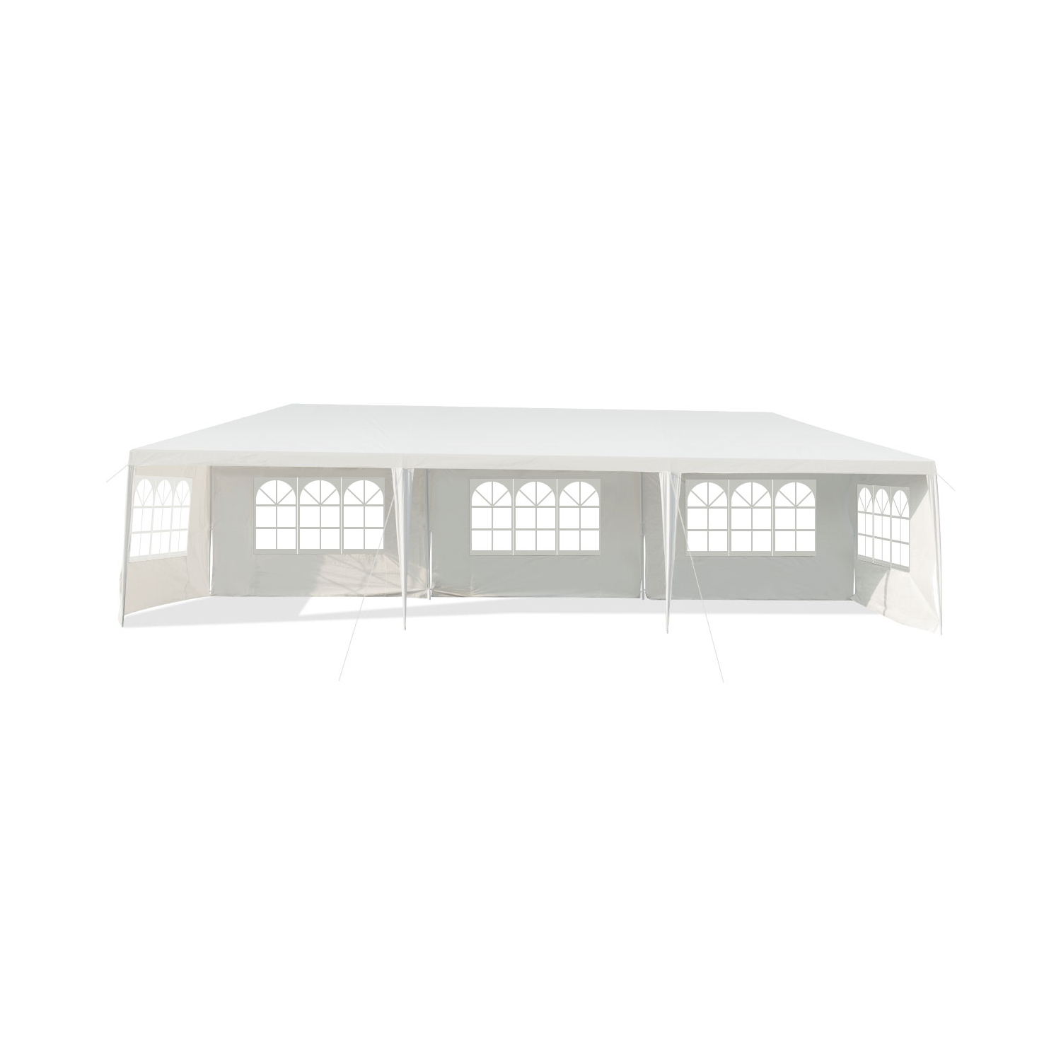 Topbuy 10' x 30' Outdoor White Wedding Party Event Tent with 5 Removable Side Walls