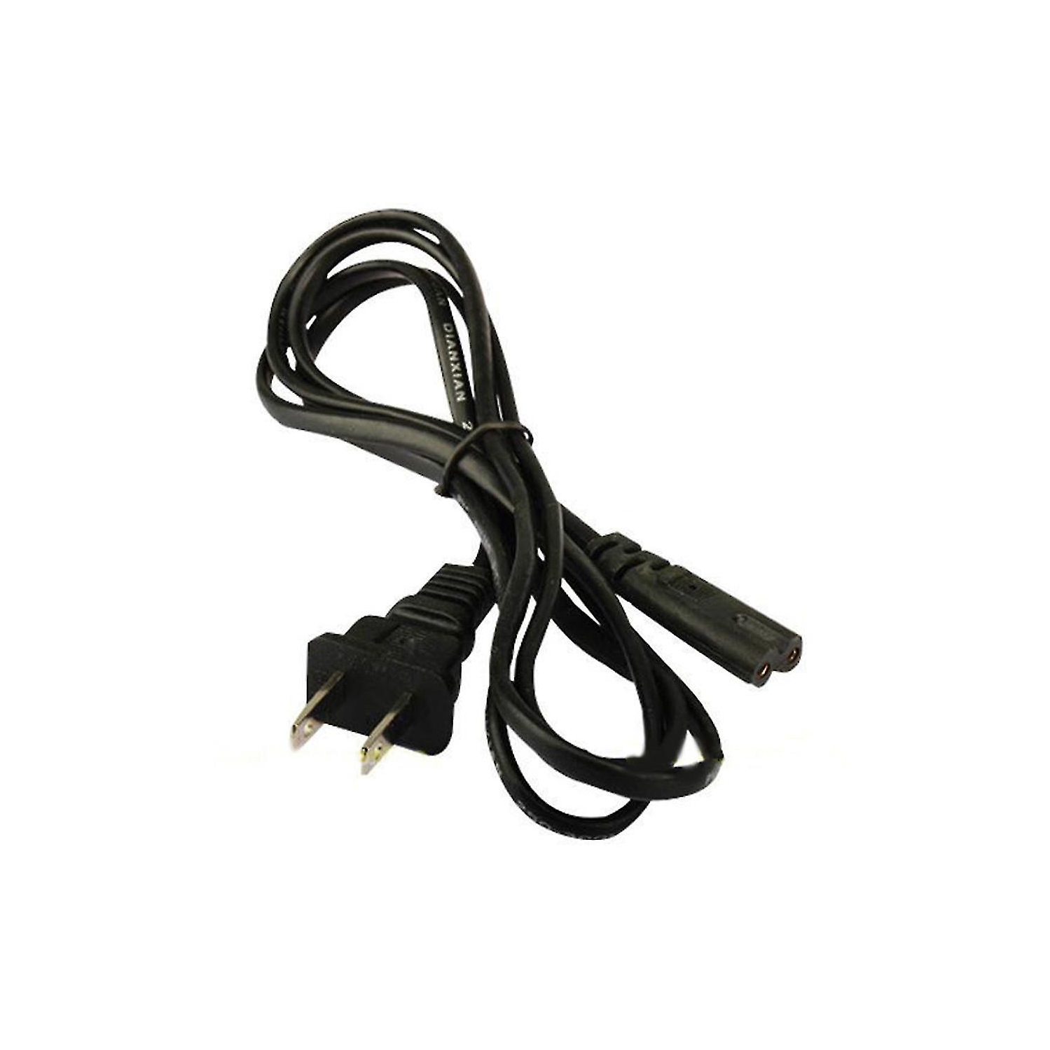 Fiche à 2 broches Farfi de 5 pi. US Figure 8 Cordon d’alimentation c.a. Câble adaptateur pour portable PS2 PS3 de Sony