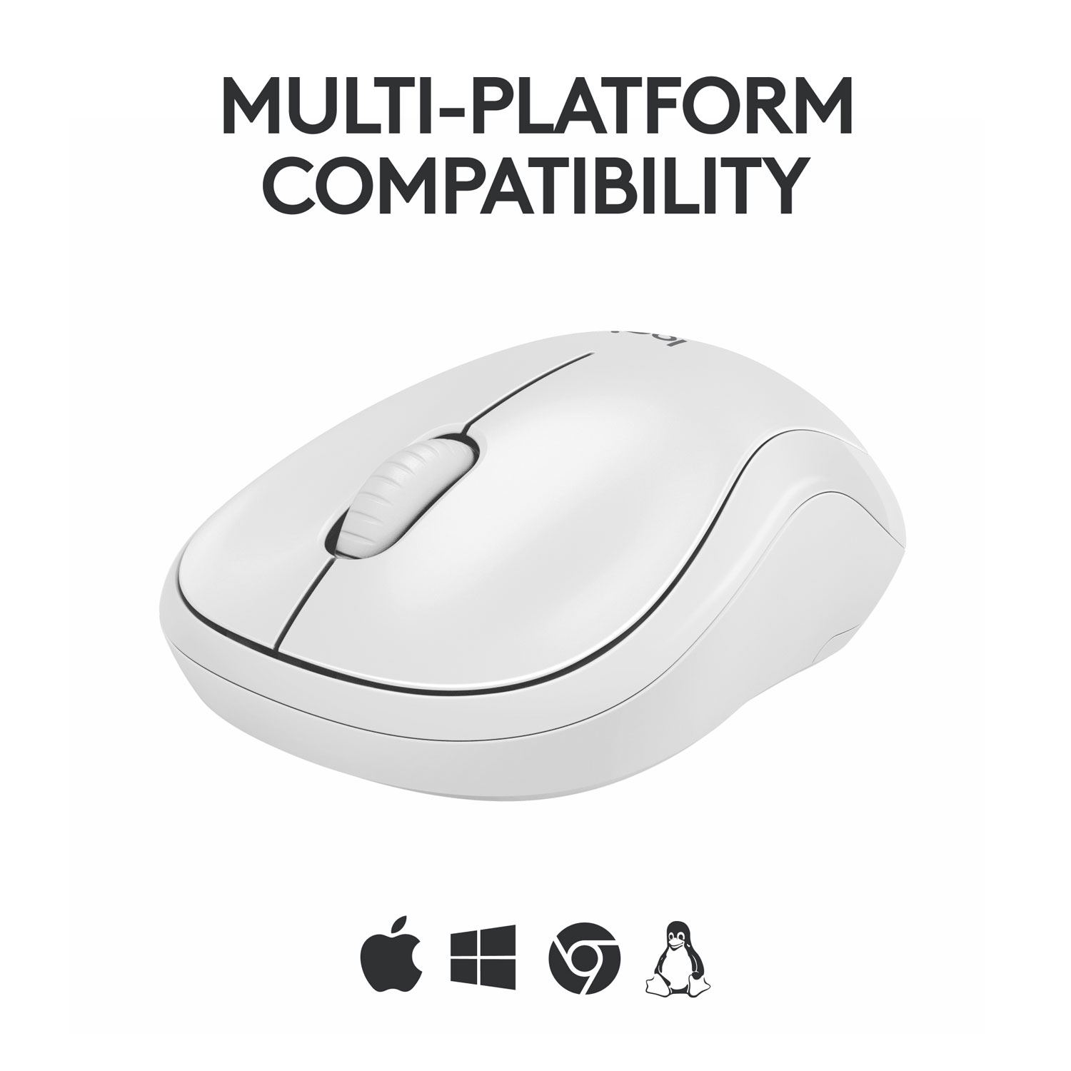 Logitech M240 Silent 1000 DPI Bluetooth Optical Mouse - Off-White