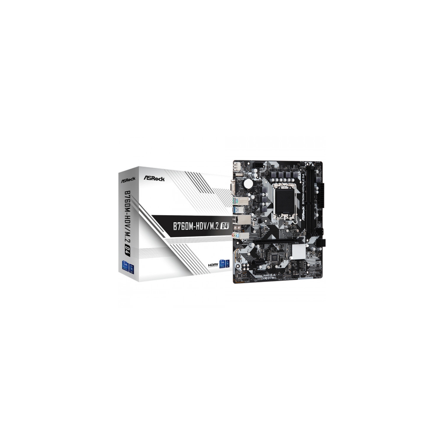 ASRock B760M-HDV/M.2 LGA 1700 DDR4 Micro ATX Motherboard | Best