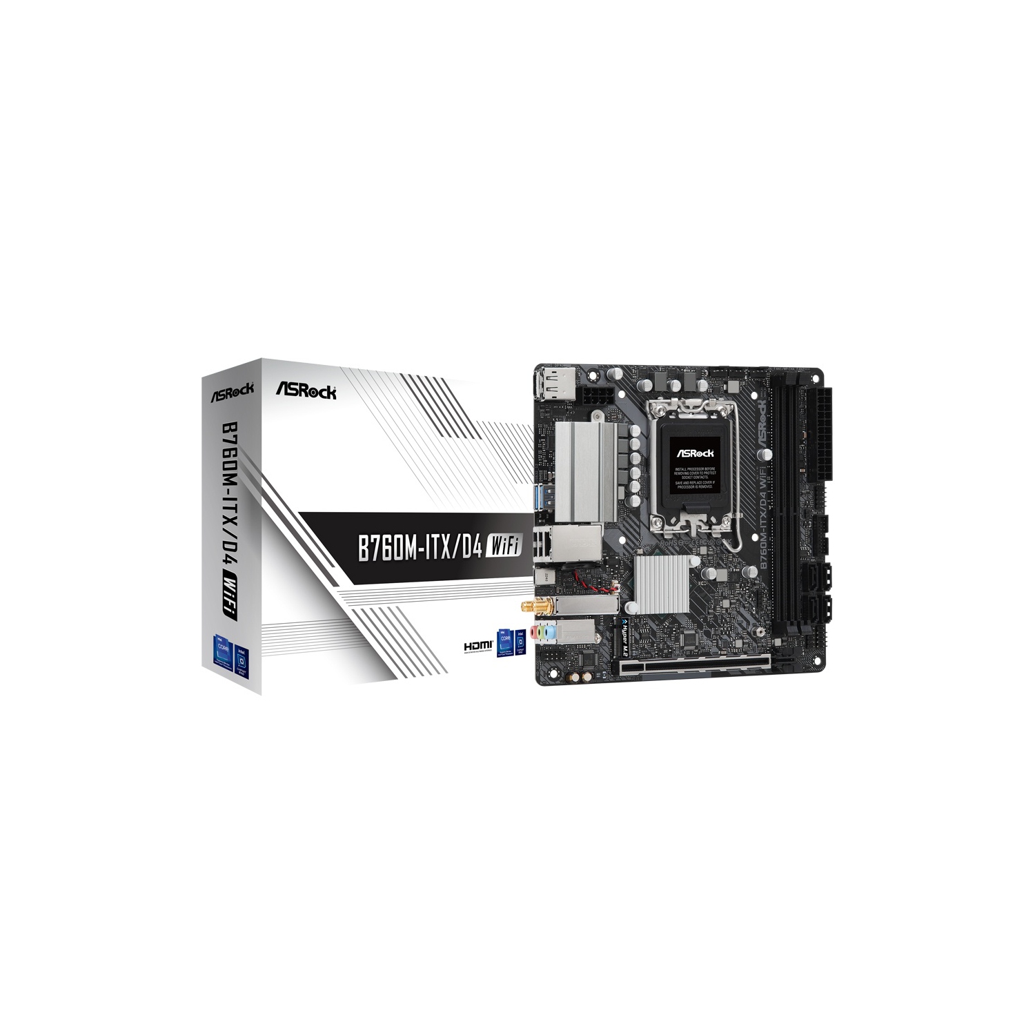 ASRock B760M-ITX WiFi LGA 1700 DDR4 Mini ITX Motherboard