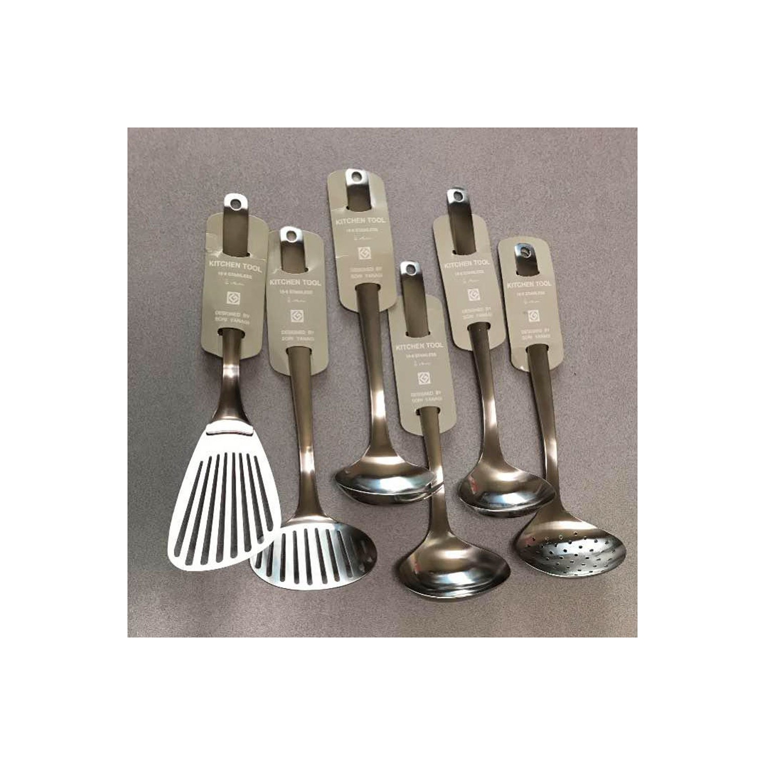 Sori Yanagi Stainless Kitchen Tools 6pcs Set