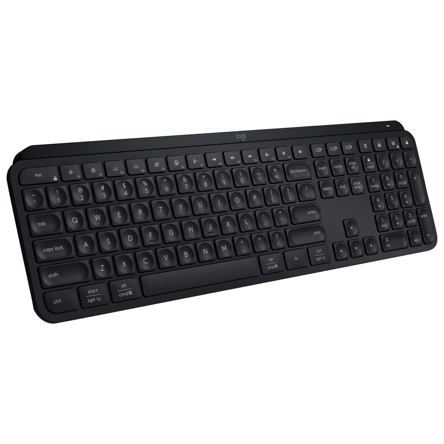 Logitech MX Keys S Wireless Backlit Keyboard with Programmable Keys - Black
