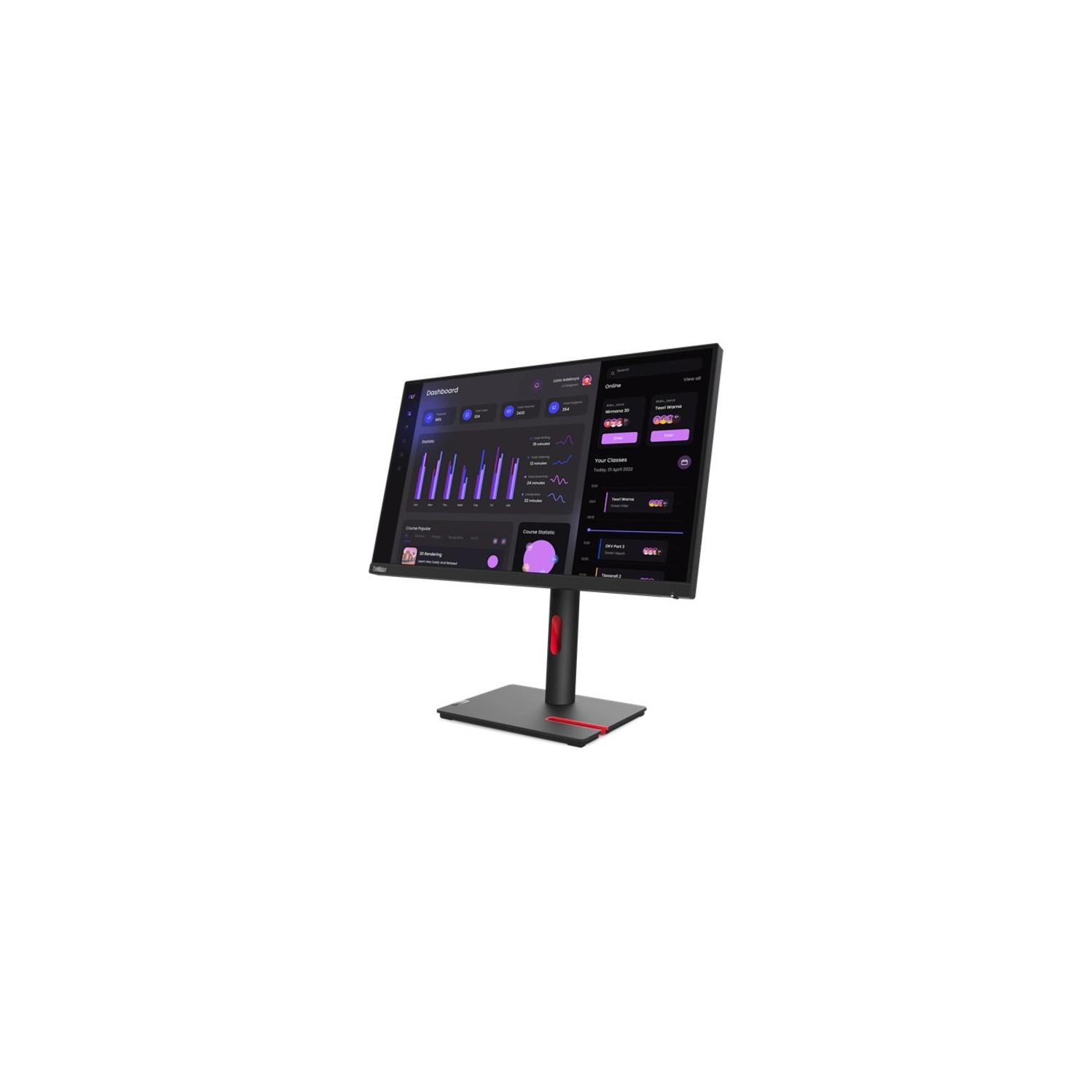 Lenovo 23.8" FHD 60Hz IPS LED Monitor - Raven Black