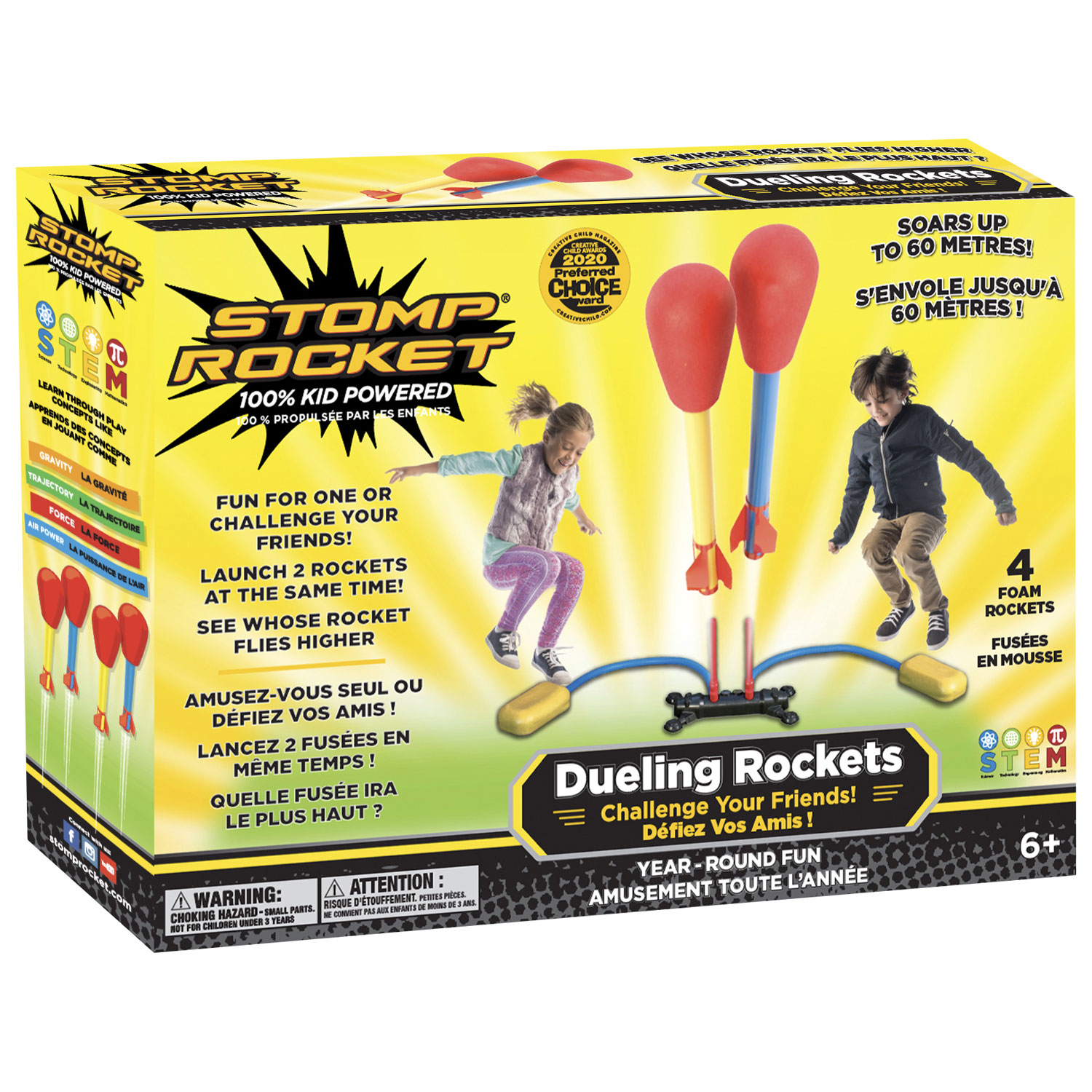 Stomp Rocket Dueling Rockets - 4 Pack