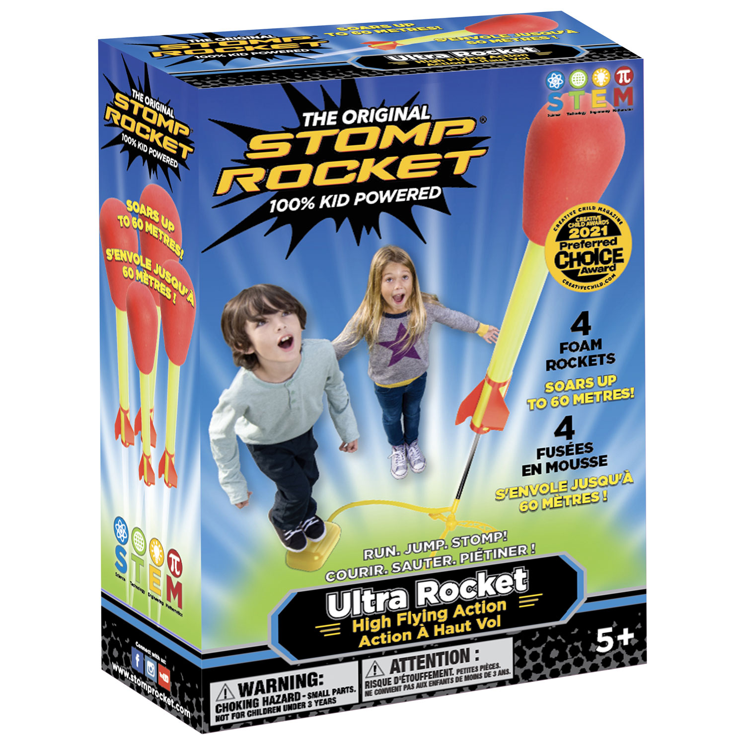 Stomp Rocket Ultra Rockets - 4 Pack