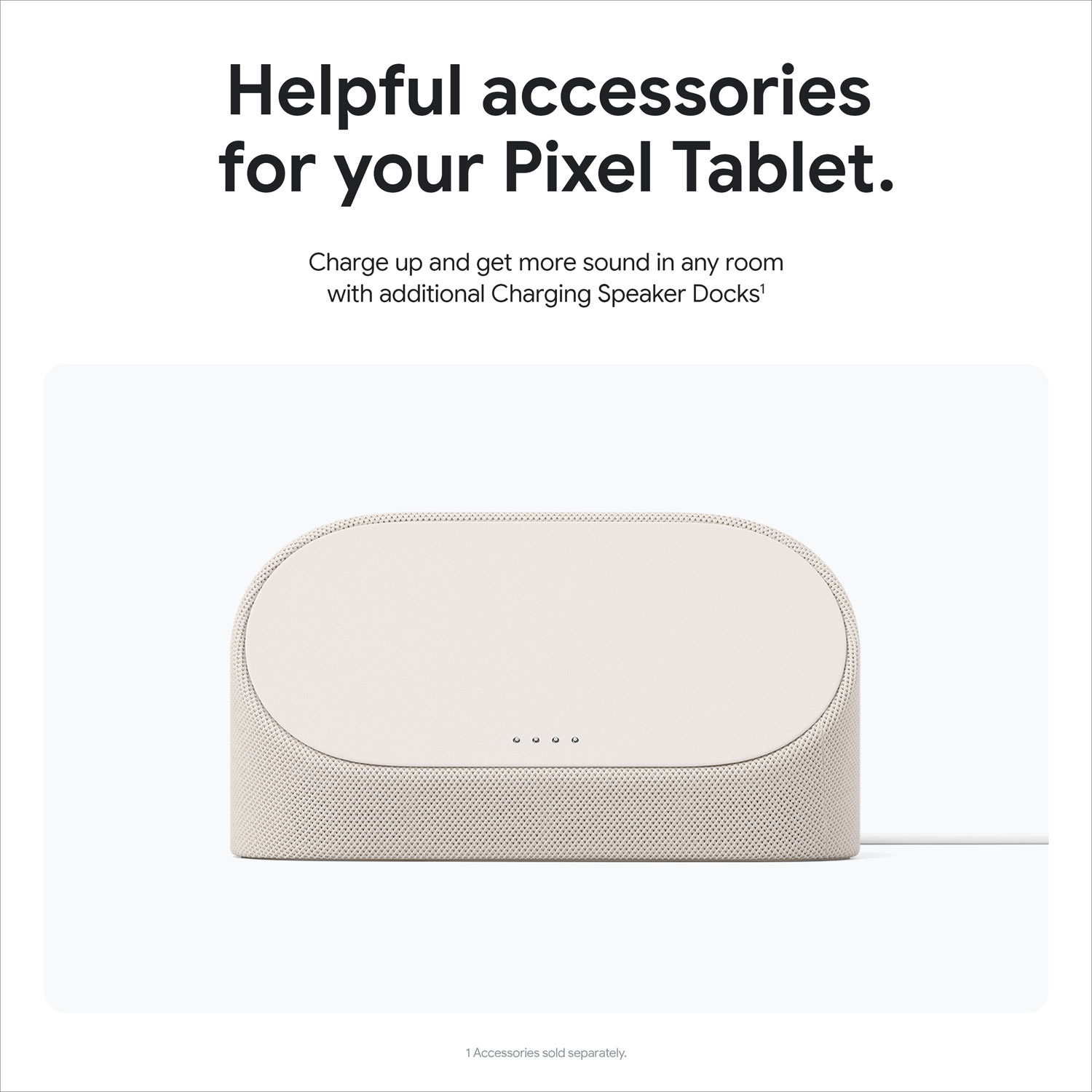 Tablette 11 po 256 Go Pixel de Google avec station de chargement/haut-parleur - Porcelaine