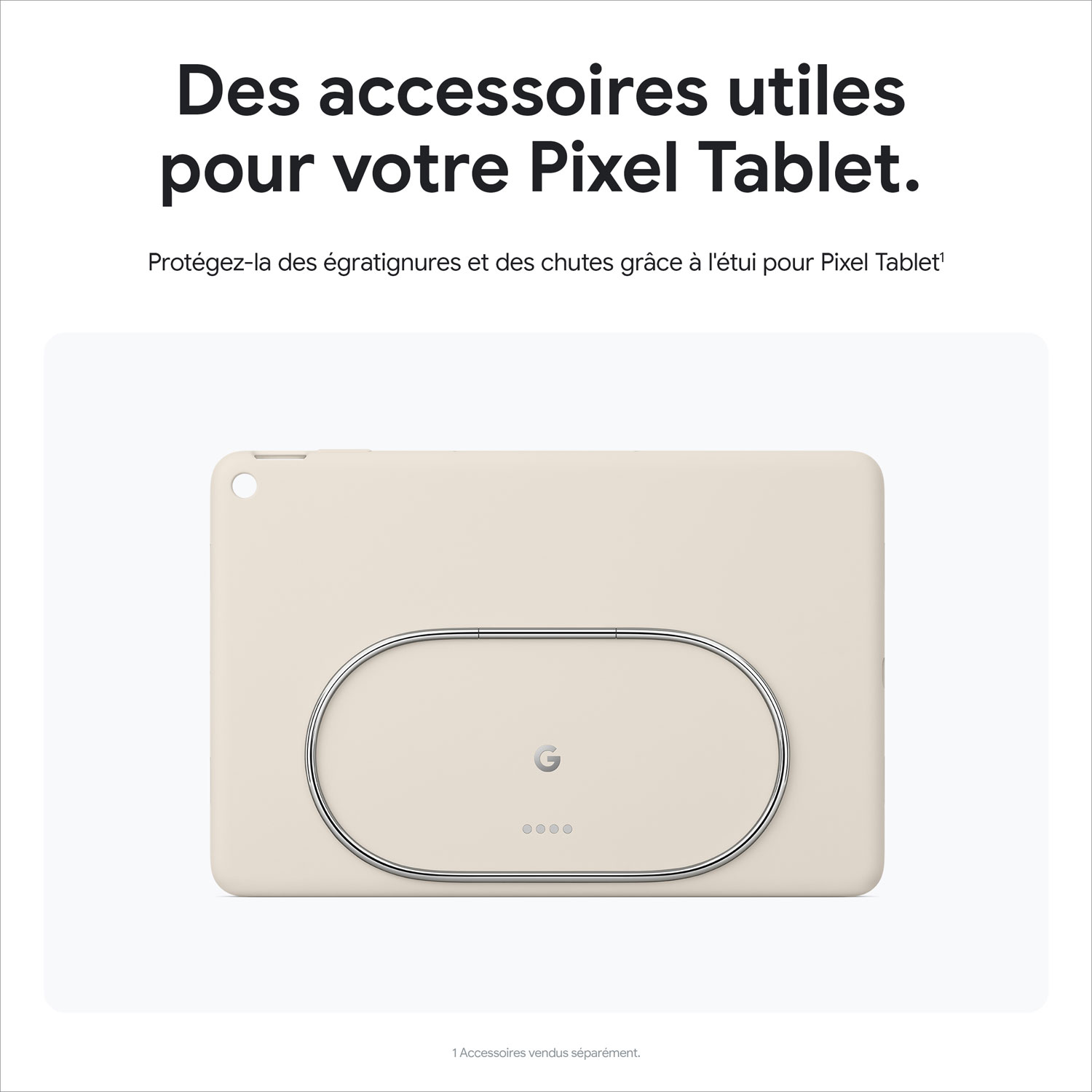 Tablette 11 po 256 Go Pixel de Google avec station de chargement/haut-parleur - Porcelaine