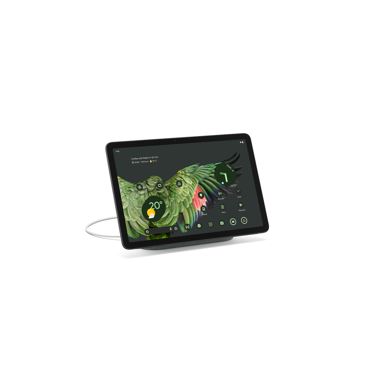 Tablette 11 po 128 Go Pixel de Google avec station de chargement/haut-parleur - Vert lichen