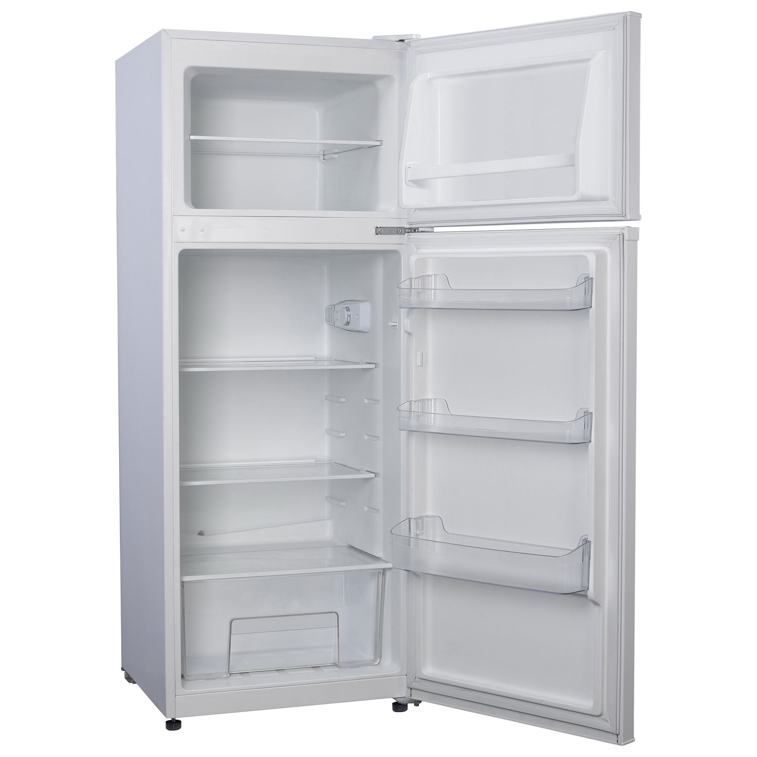 GLR76TWEER by Galanz - Galanz 7.6 Cu Ft Retro Top Mount Refrigerator in  Milkshake White