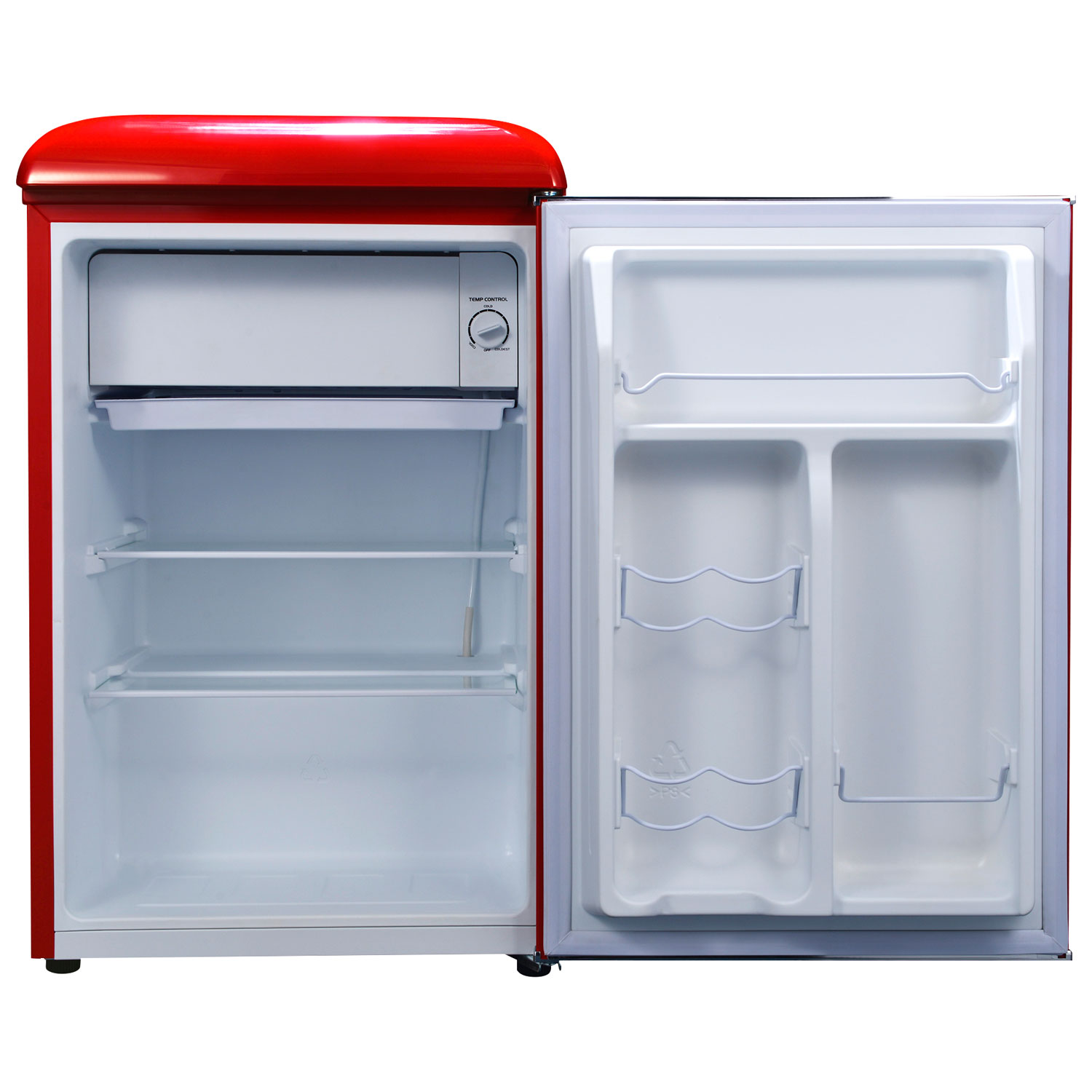 Réfrigérateur autonome sans congélateur 24 po 2,5 pi³ Retro de Galanz - Rouge vif