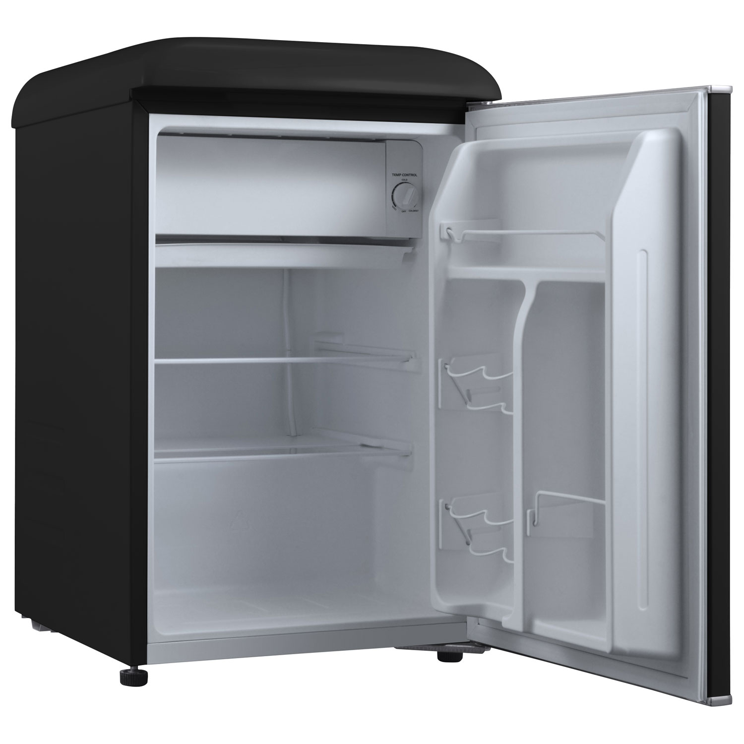 Réfrigérateur autonome sans congélateur 19 po 2,5 pi³ Retro de Galanz - Noir vinyle