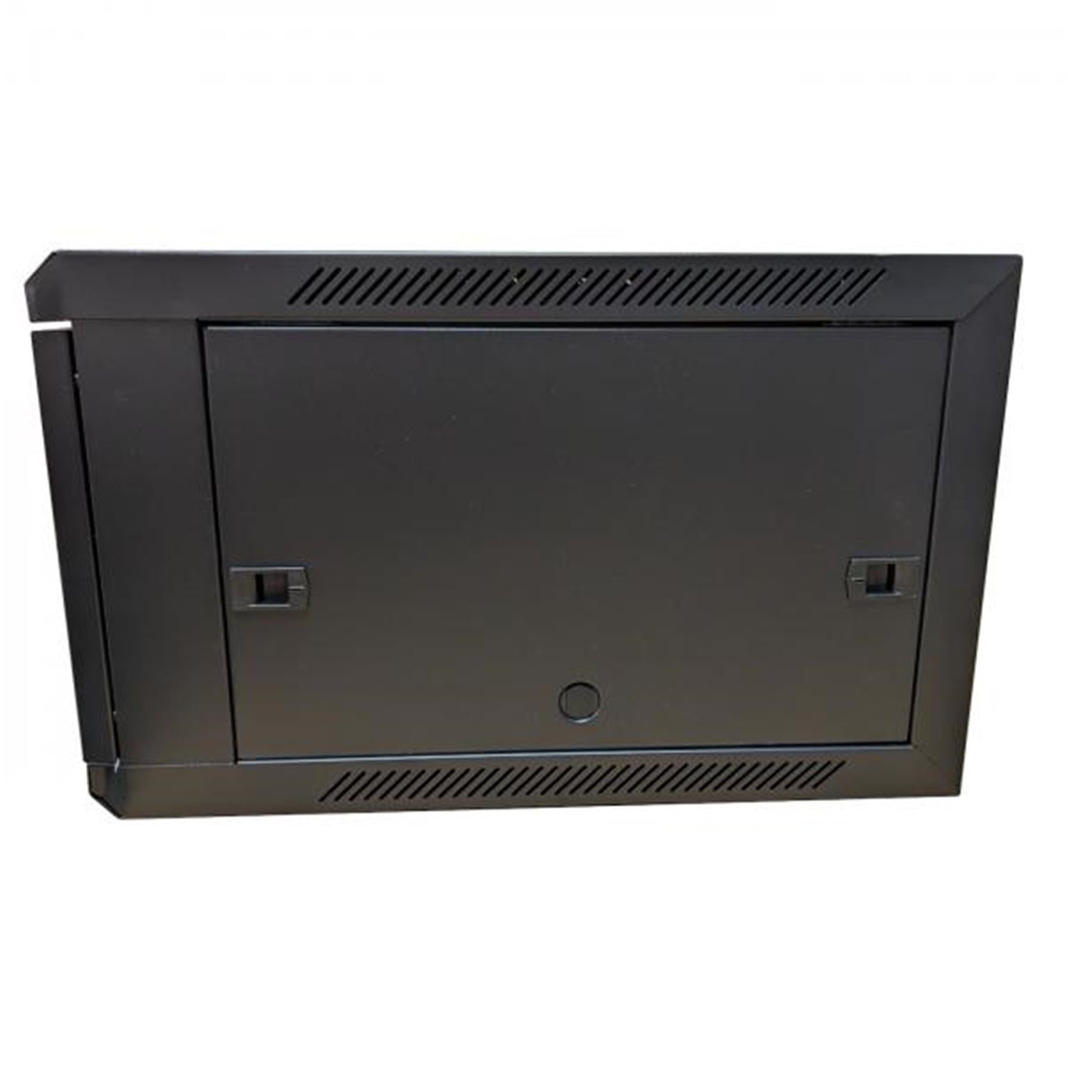 TechCraft - Cabinet Réseau Murale Fixe 6U, Porte en Verre Trempé avec Serrure, Noir