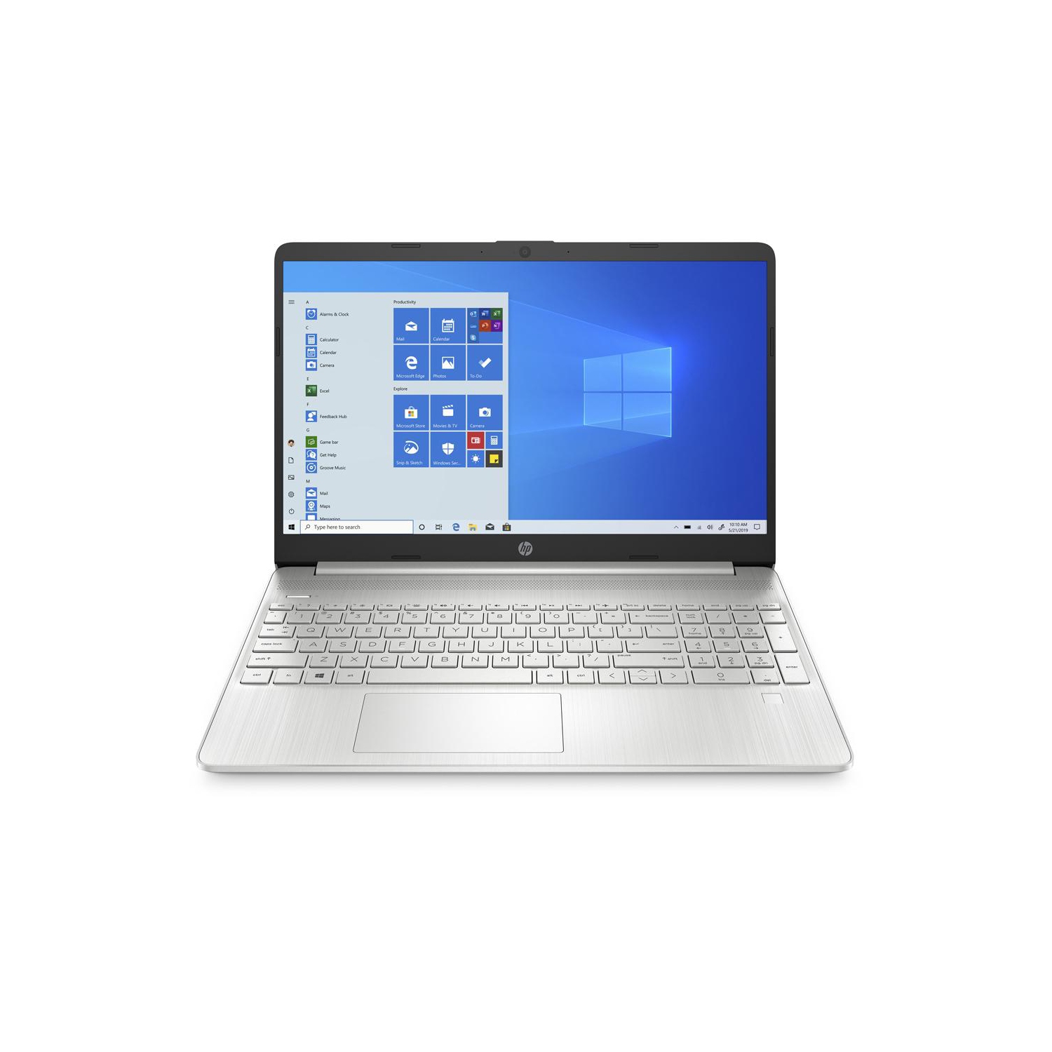 HP 15.6" Laptop-Natural silver (Intel Pentium N6000 / 256 GB SSD / 8 GB RAM / Windows 10 Home)-(2L7N7UA#ABL)