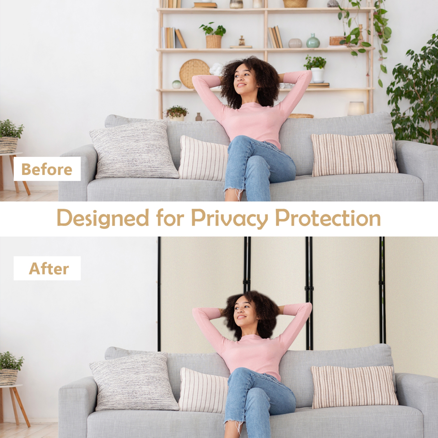 Séparateur de pièce pliante à 6 panneaux de Costway – Écran de confidentialité roulant de 6 pi avec roulettes verrouillables