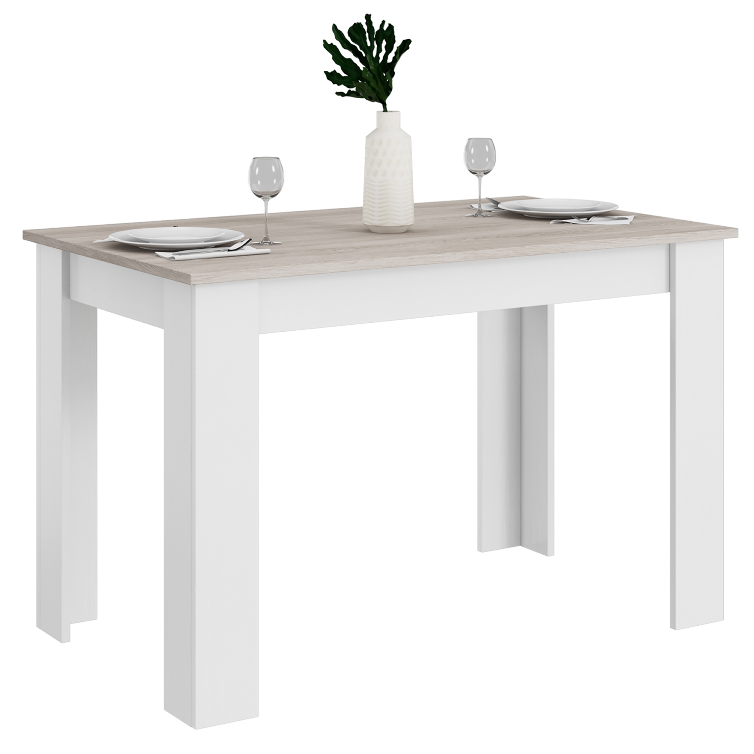 Costway Dining Table 47 Inch Kitchen Dining Table Rectangular for Small Space